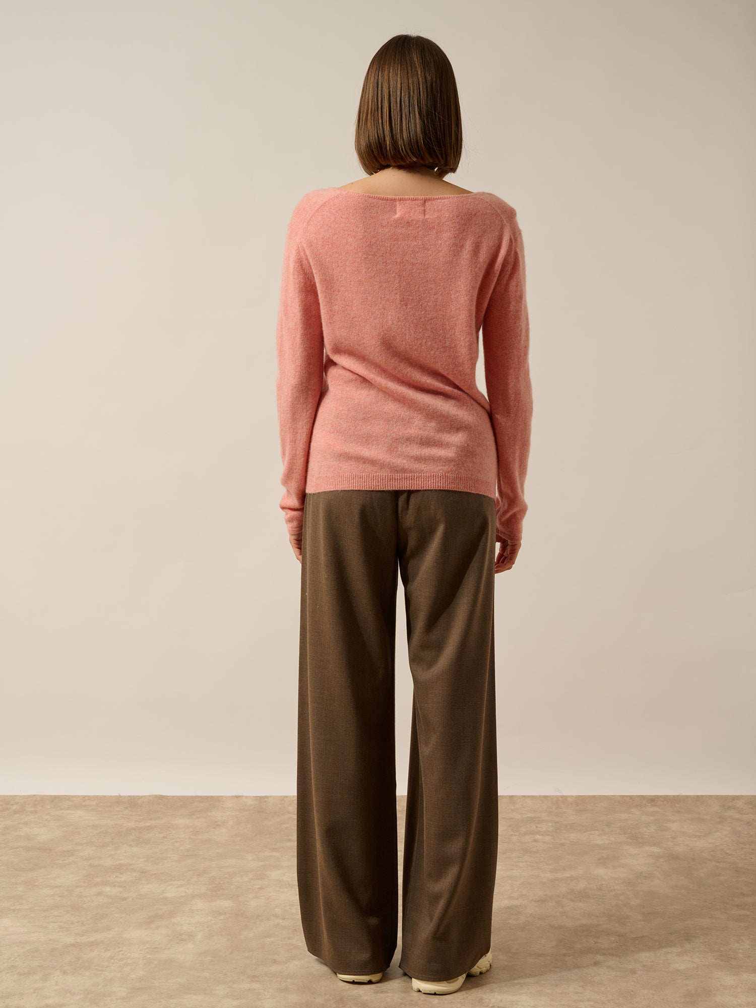 FIONA pull col bateau corail chiné