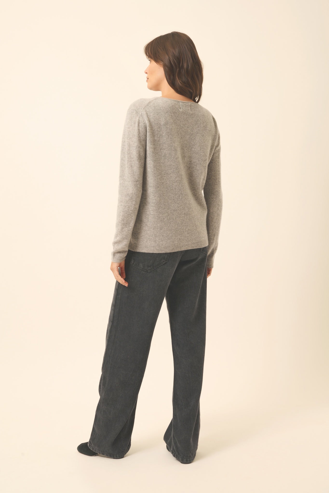 FIONA pull col bateau nuage chiné