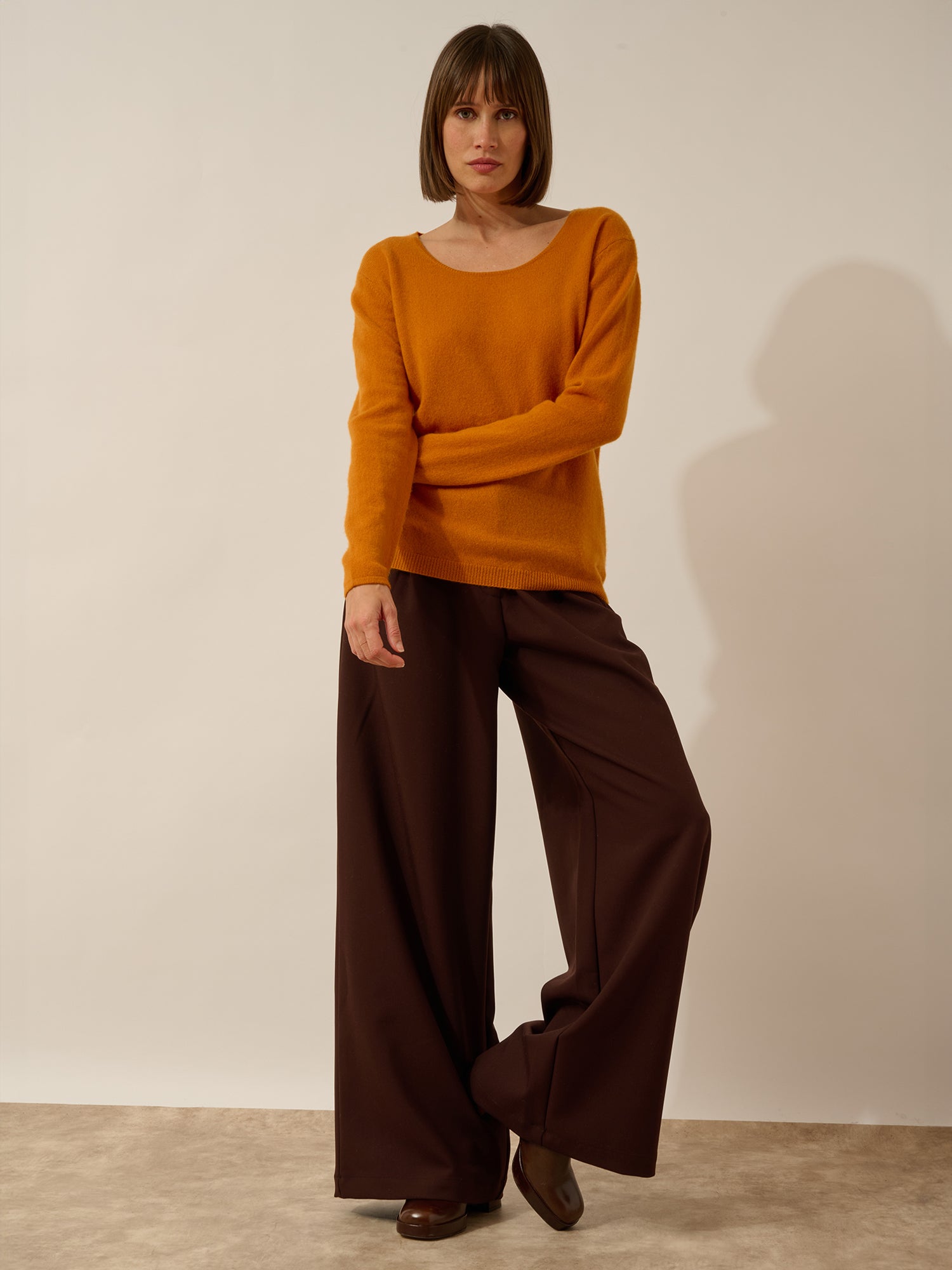 FIONA pull col bateau ocre