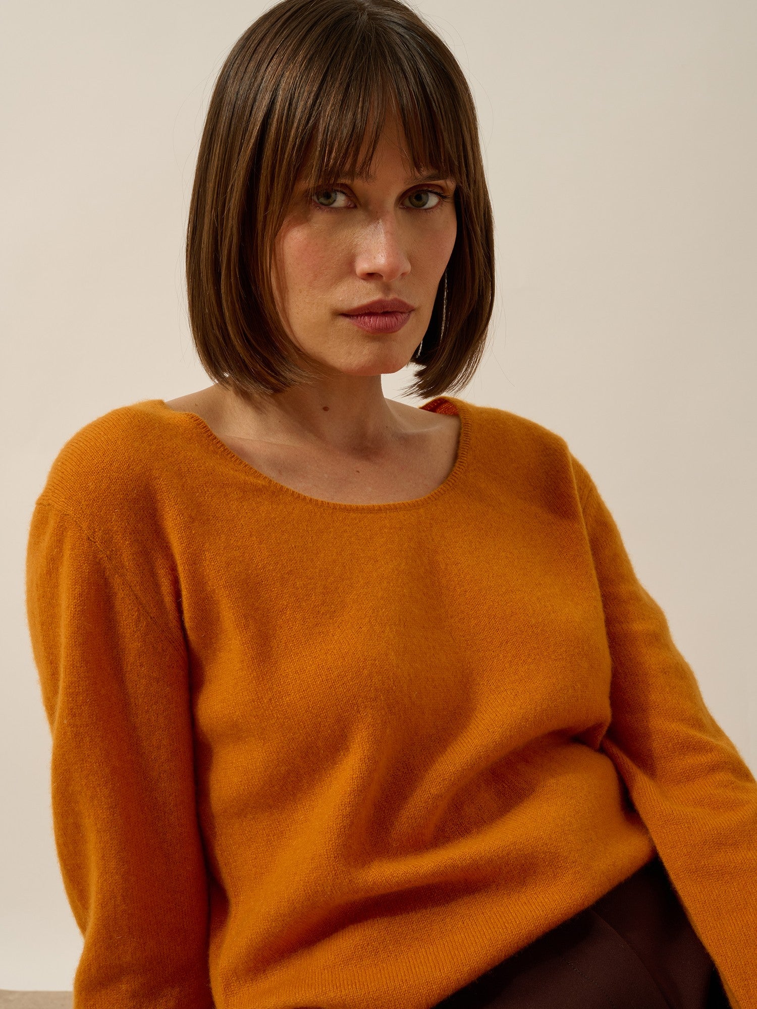 fiona pull col bateau ocre