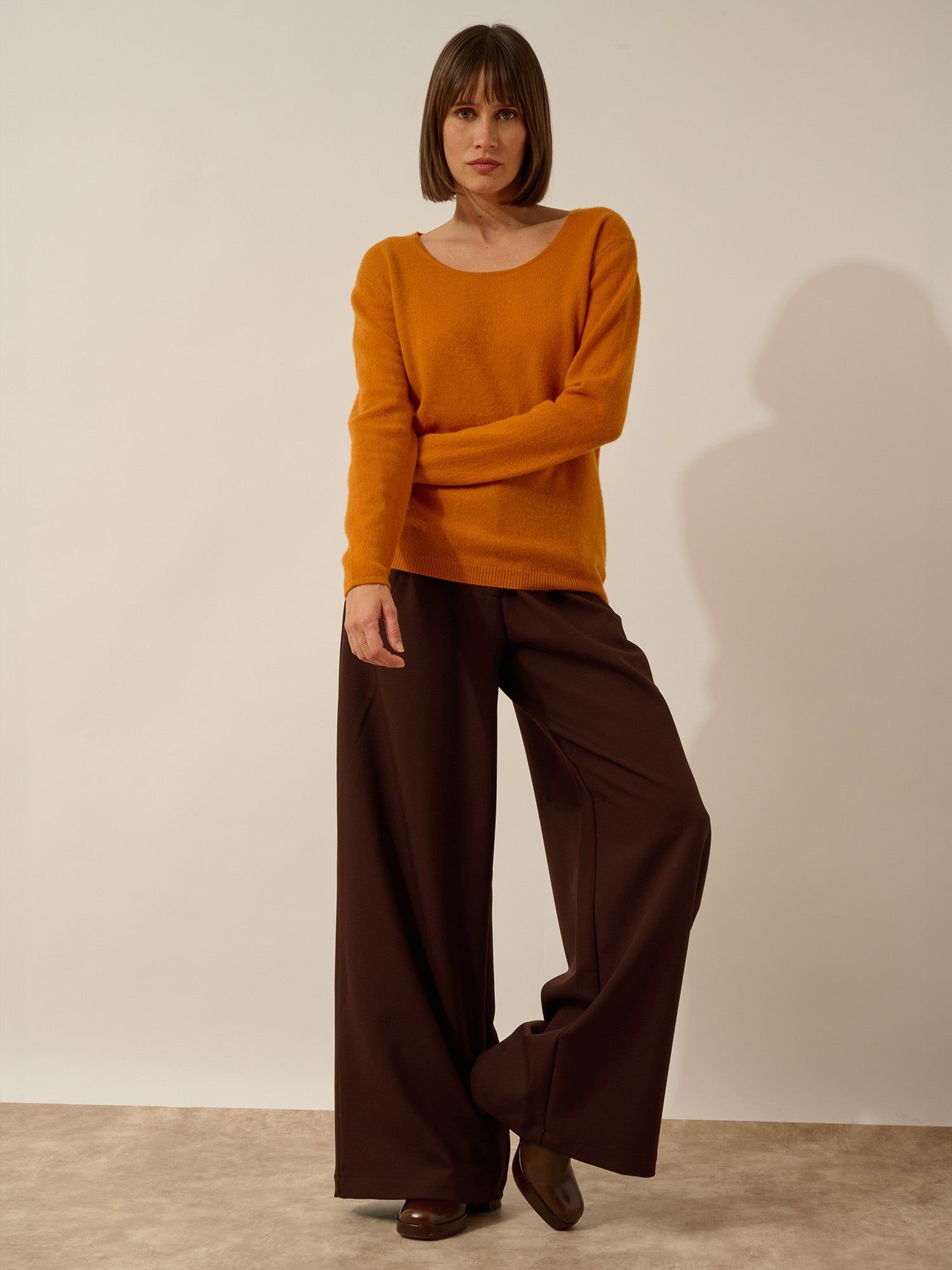 fiona pull col bateau ocre