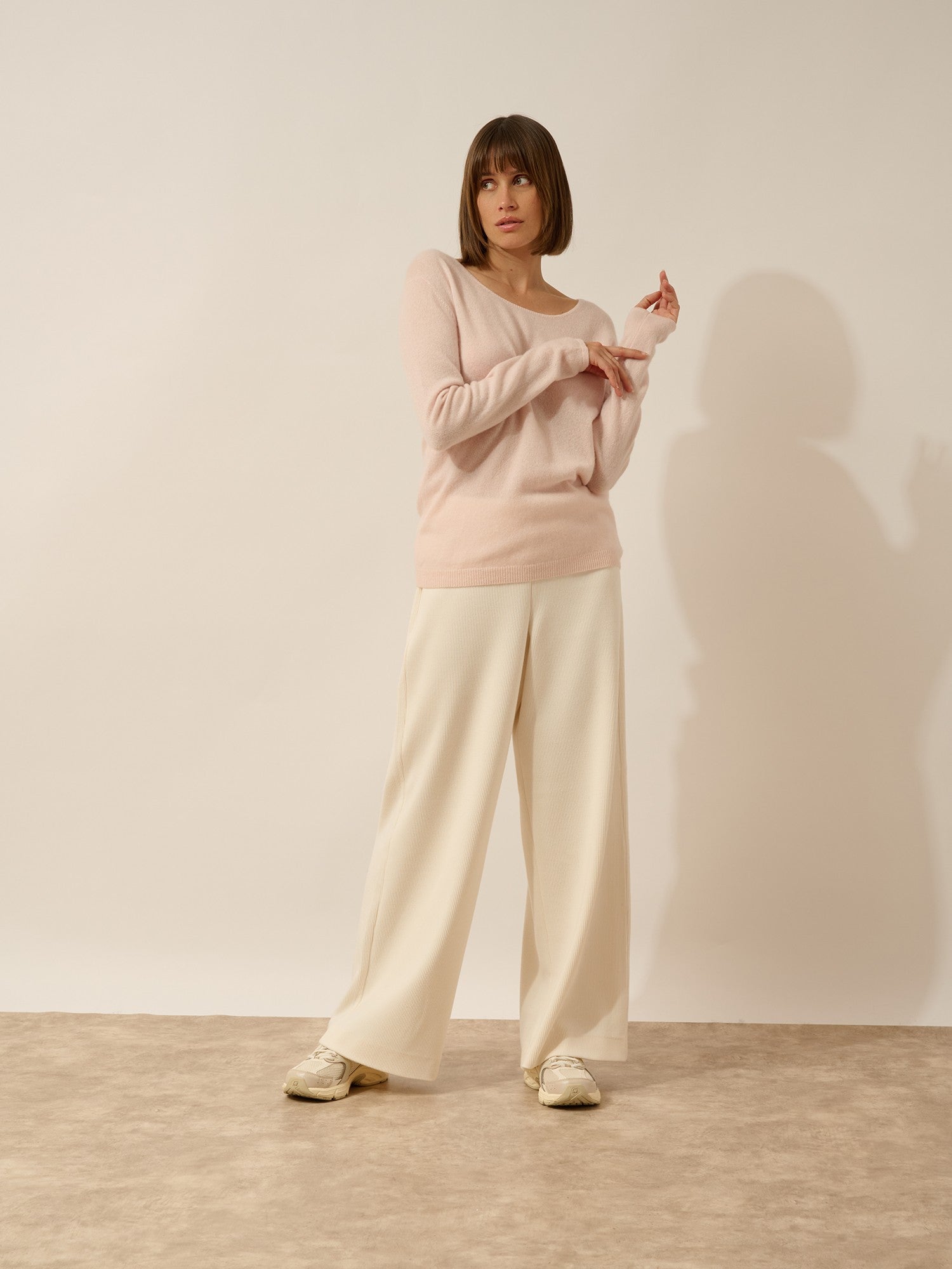 fiona pull col bateau poudre