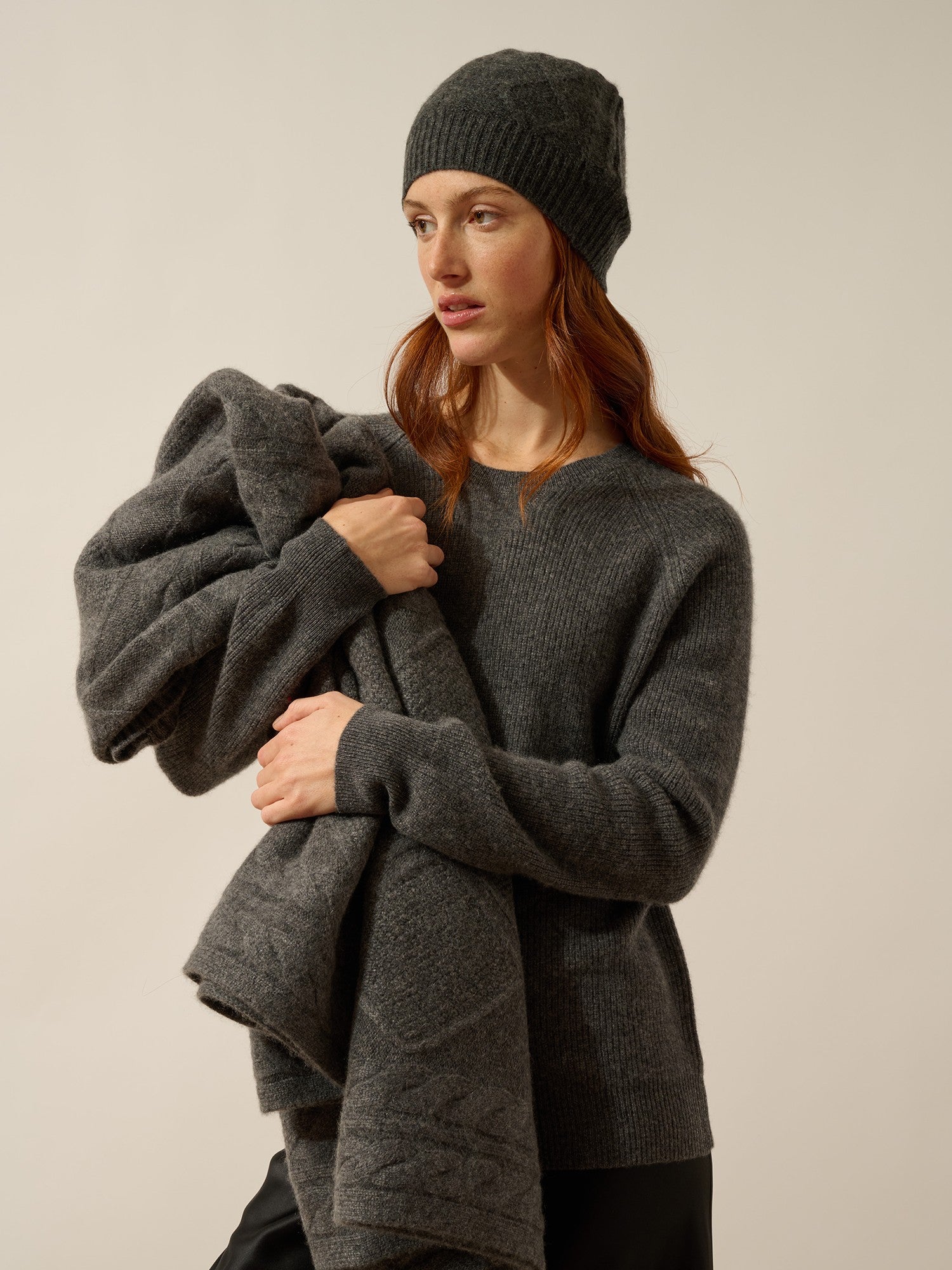 flavia bonnet 6 fils carbone chiné