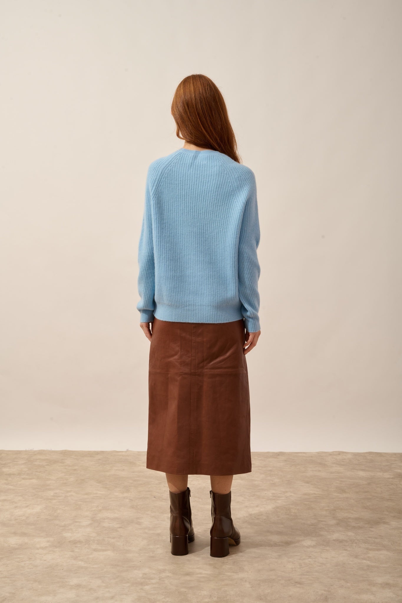 FRIO pull col rond 4 fils bleu inca