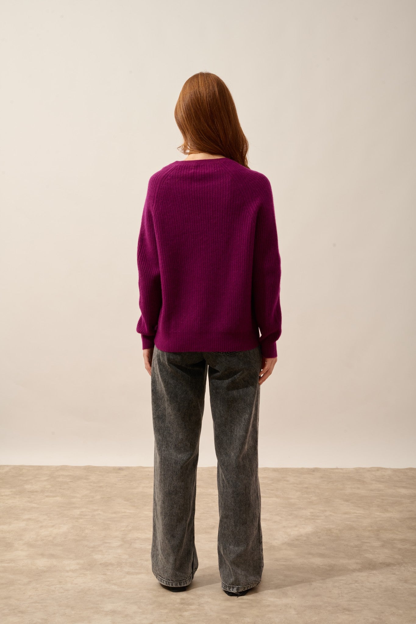 frio pull col rond 4 fils prune