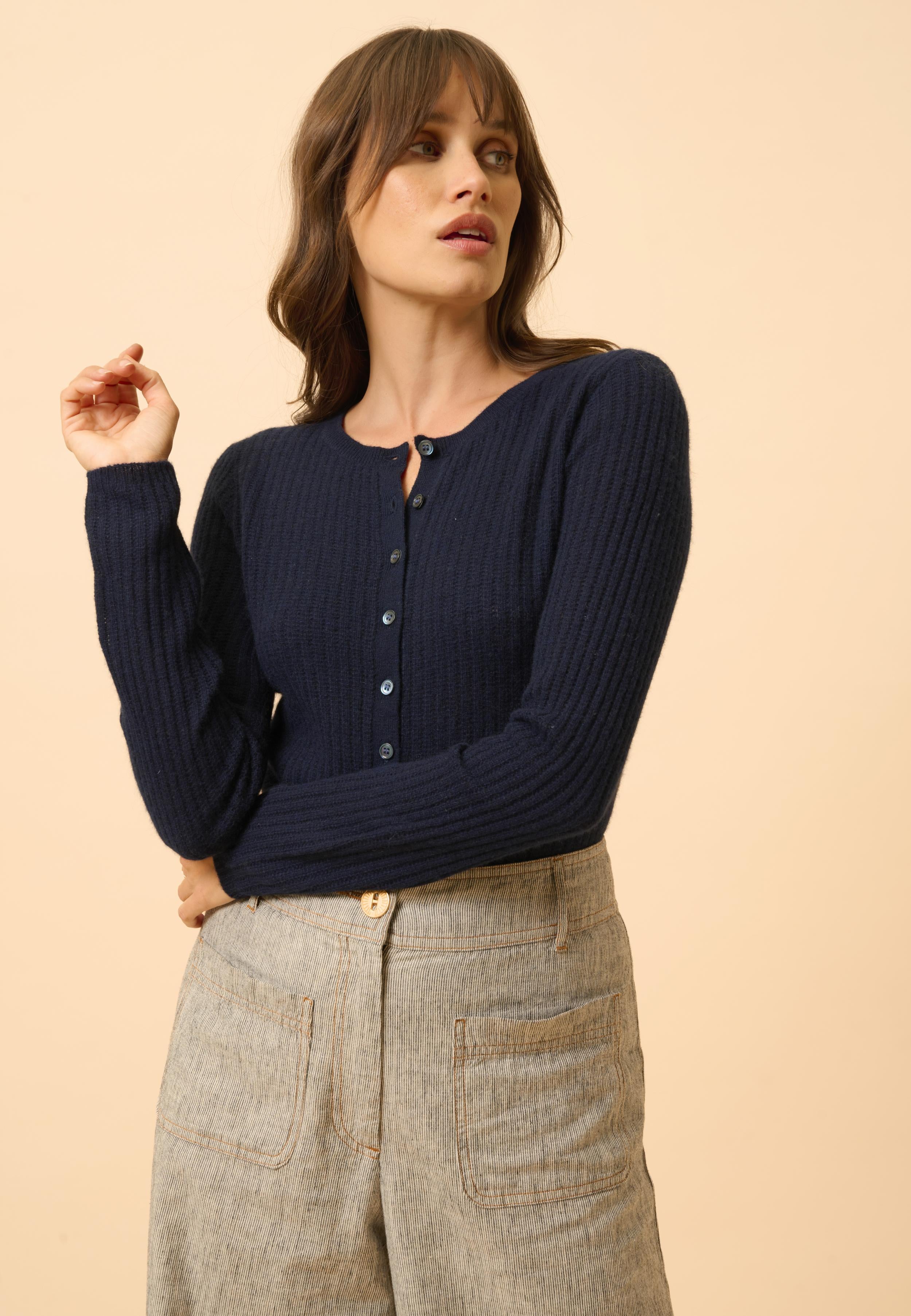 FUNI body col rond navy