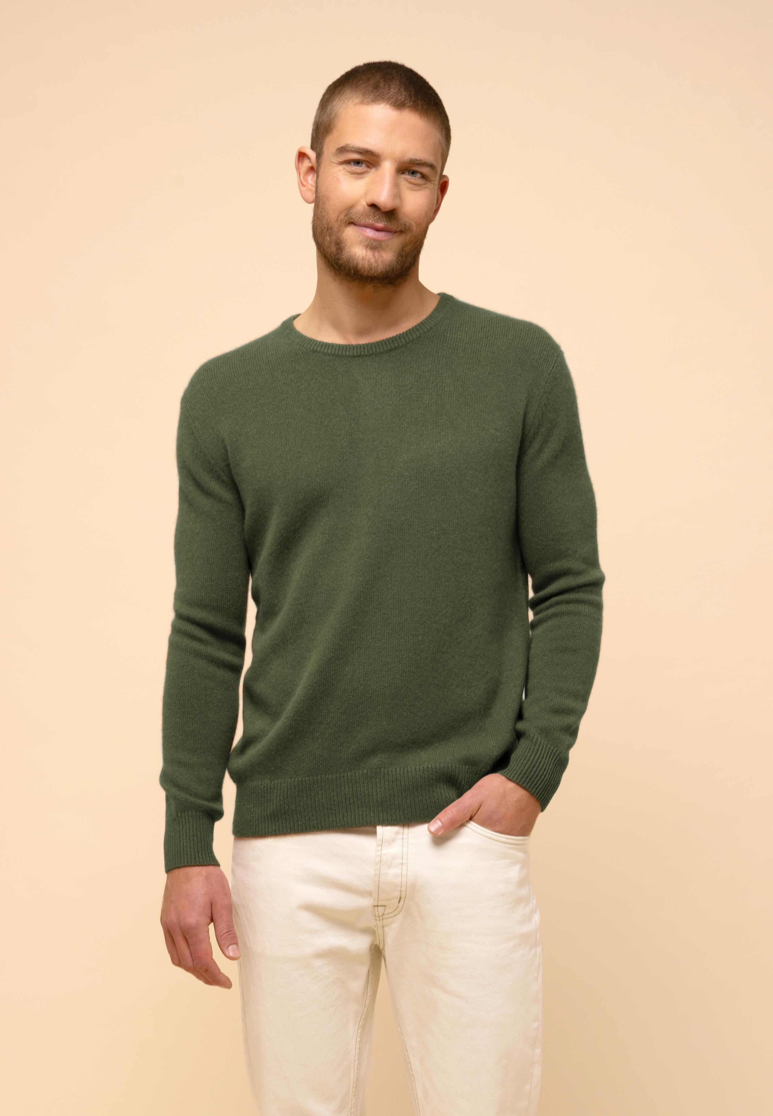 GABIN pull col rond kaki