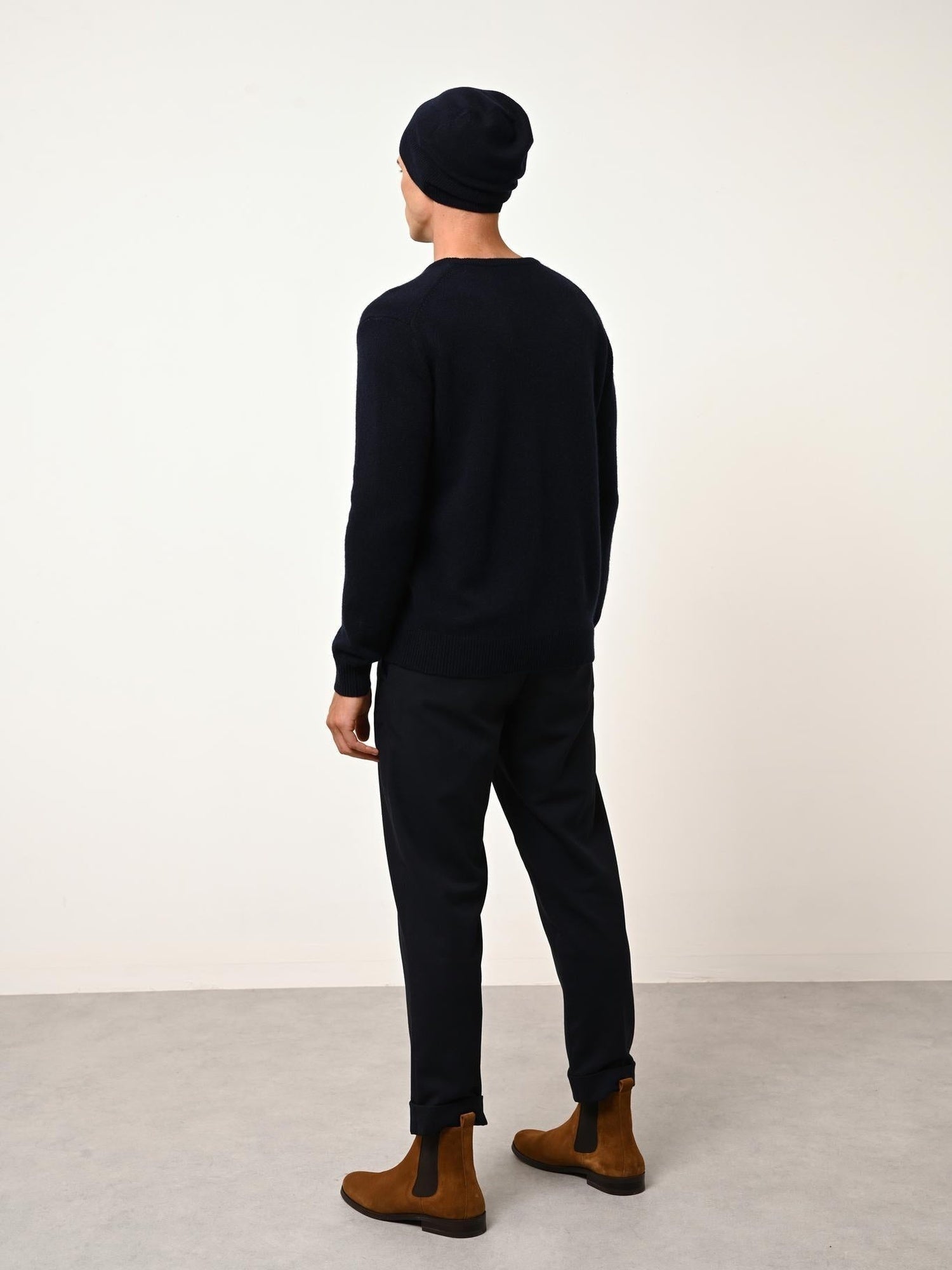 GABIN pull col rond navy