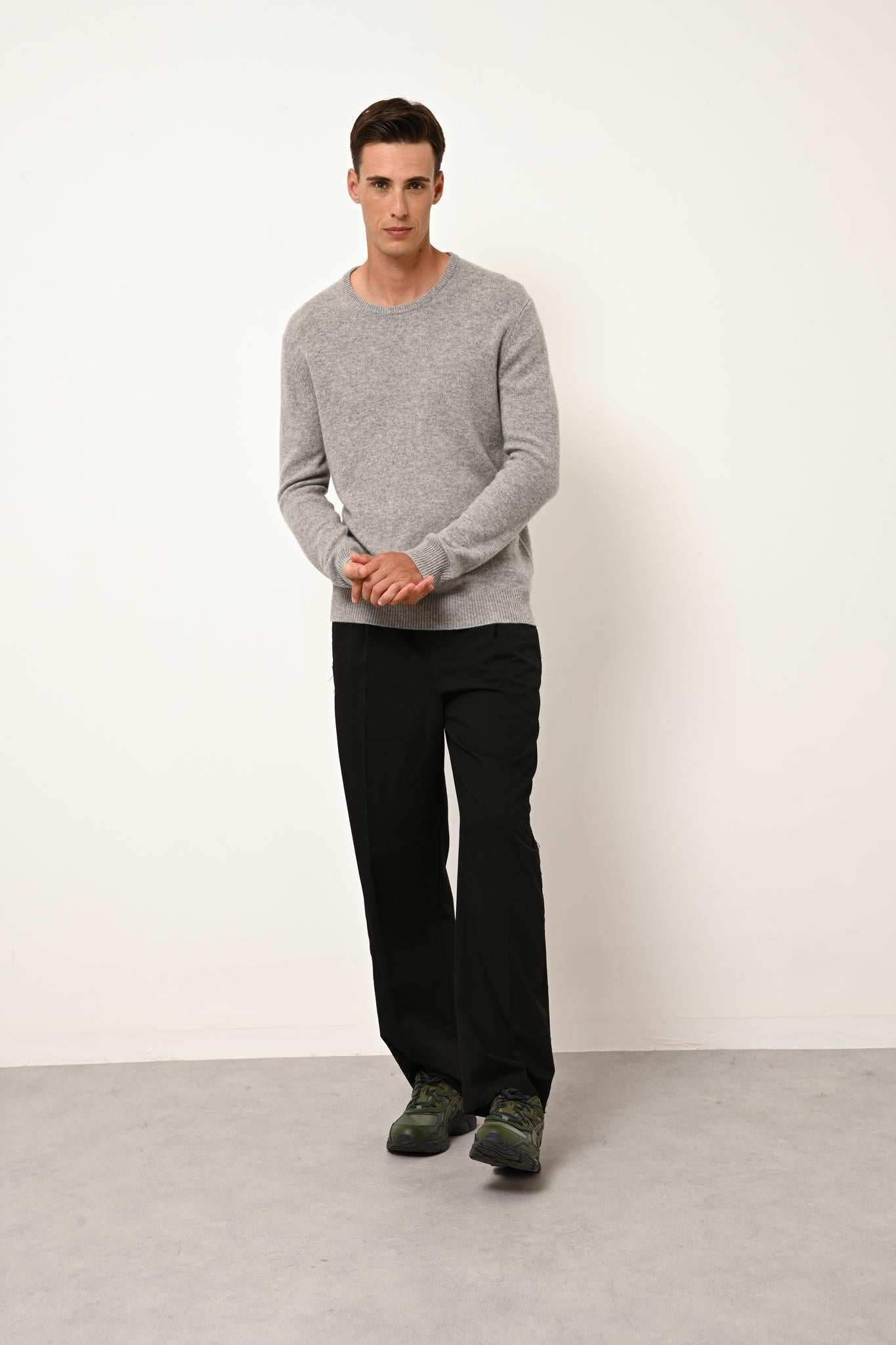 GABIN pull col rond nuage chiné