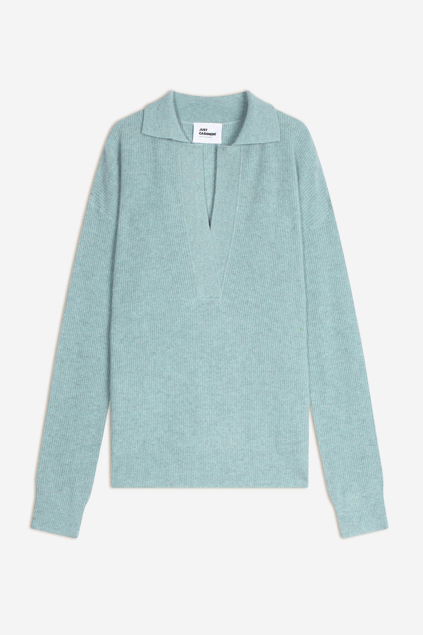 garcia polo col v aqua chiné