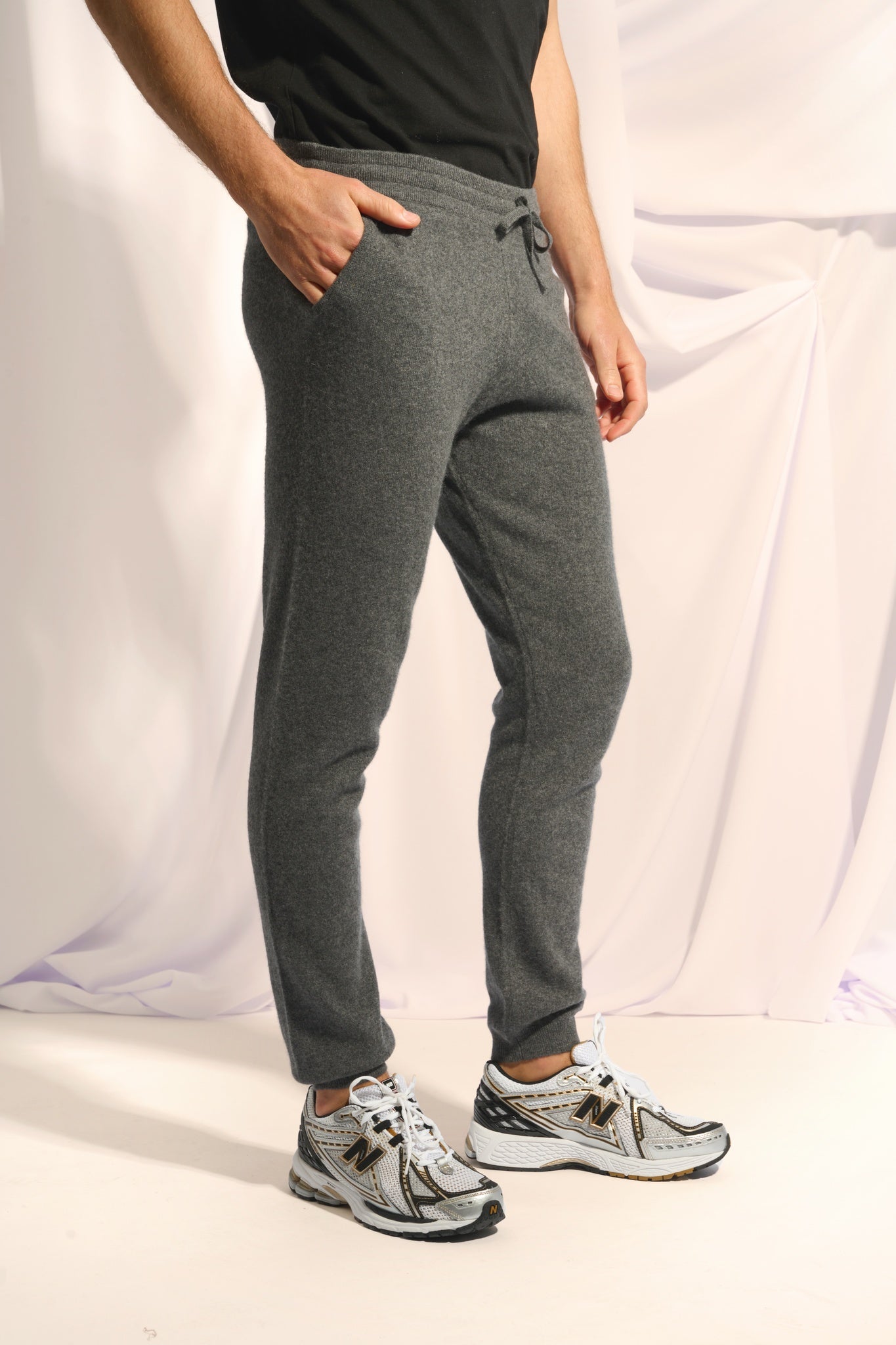 GARETH jogging suit anthracite mottled