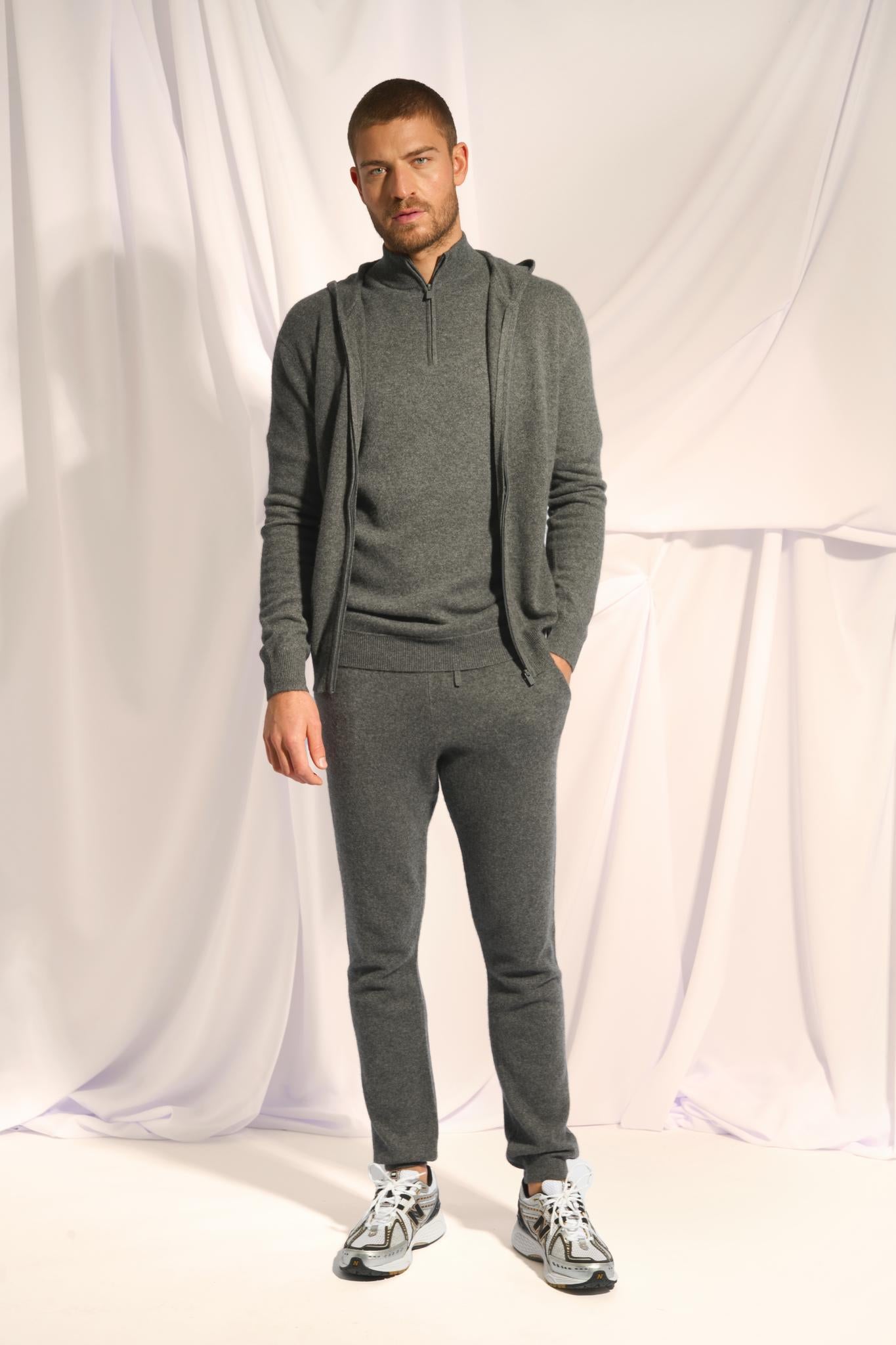 GARETH jogging anthracite chiné
