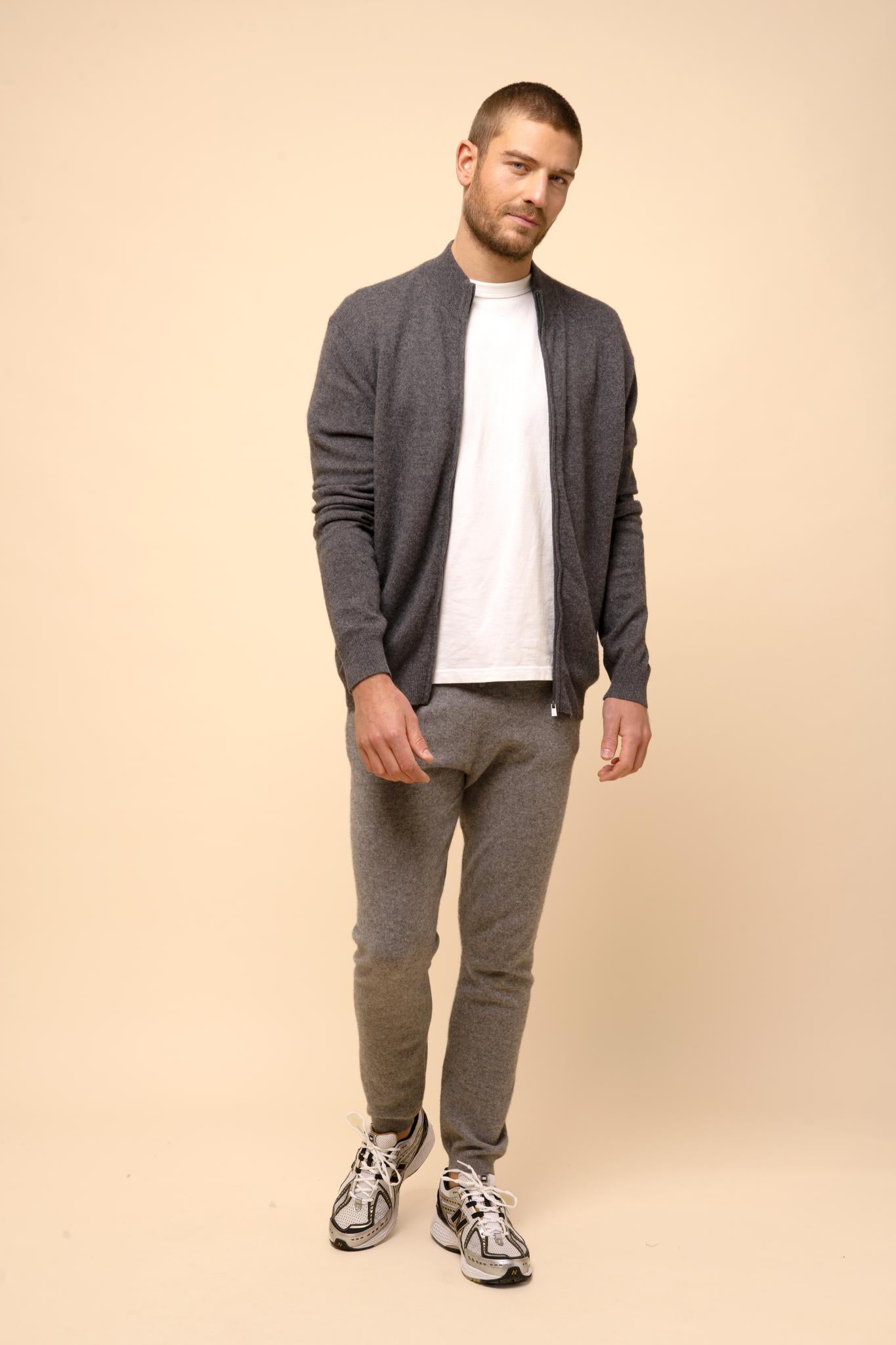 GARETH jogging flanelle chiné