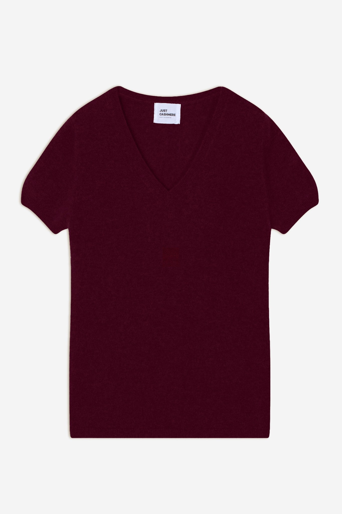 glamis t-shirt col v bordeaux