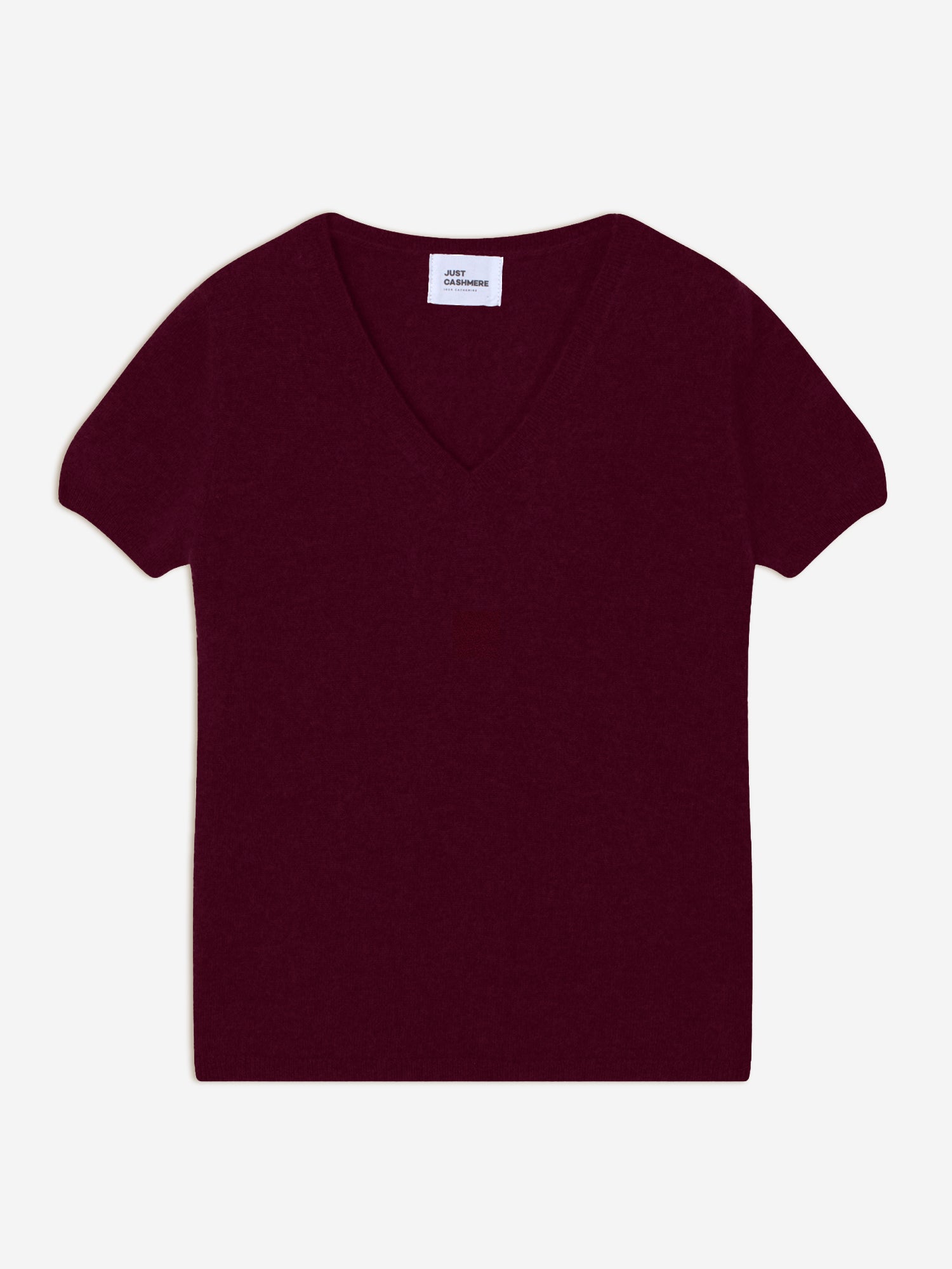 GLAMIS t-shirt col v bordeaux