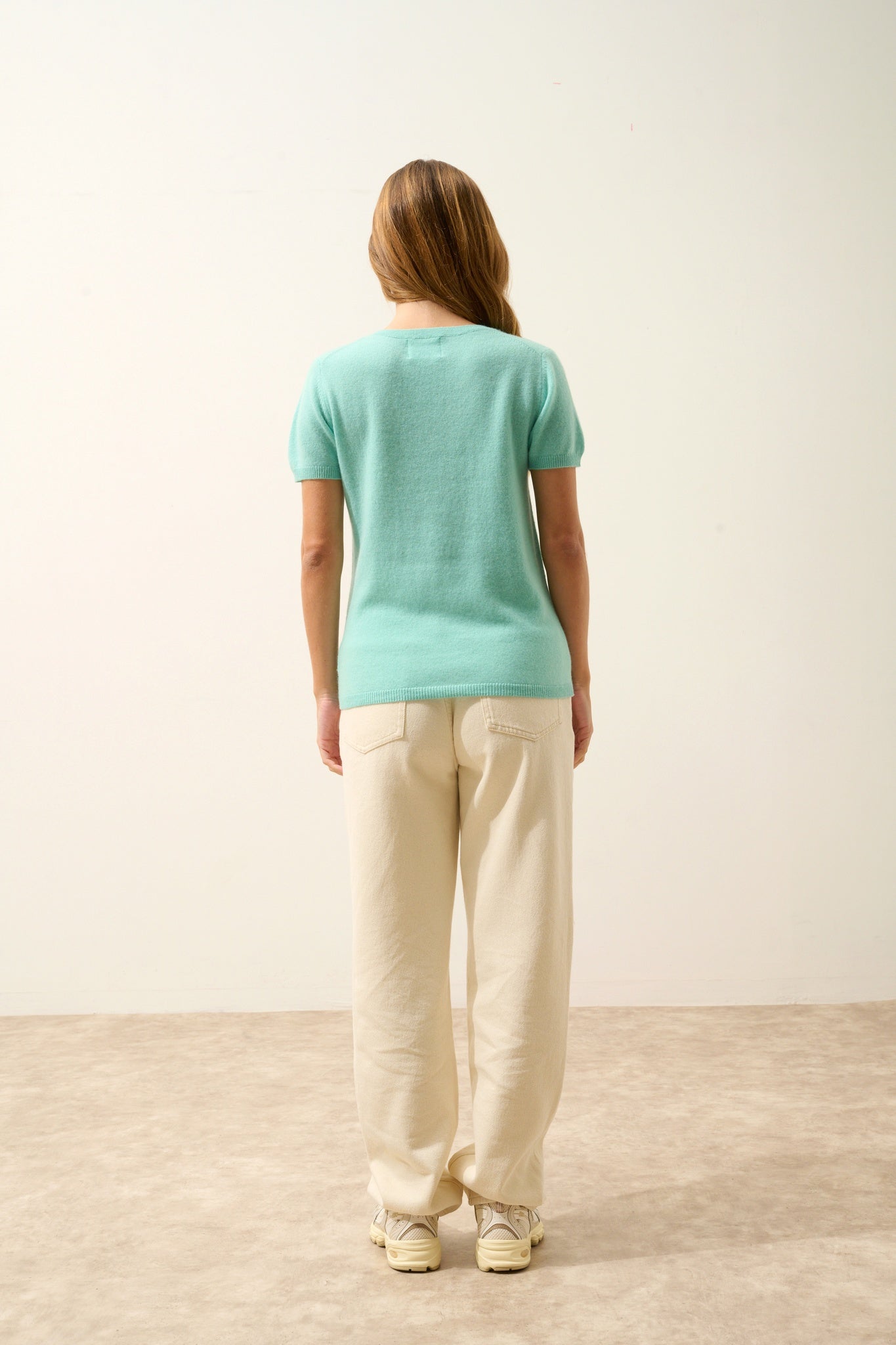 GLAMIS v-neck t-shirt jade