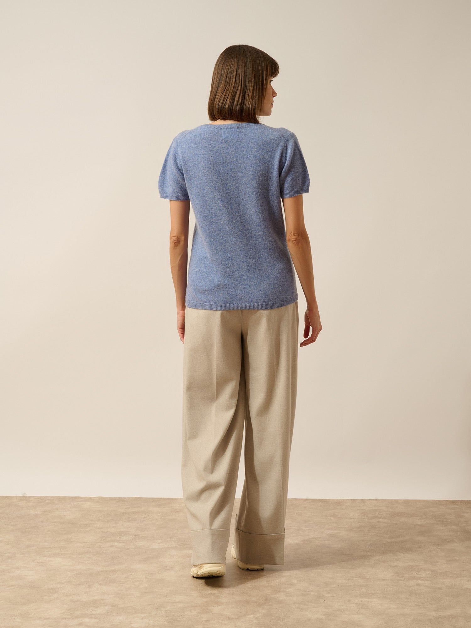 glamis t-shirt col v sky chiné