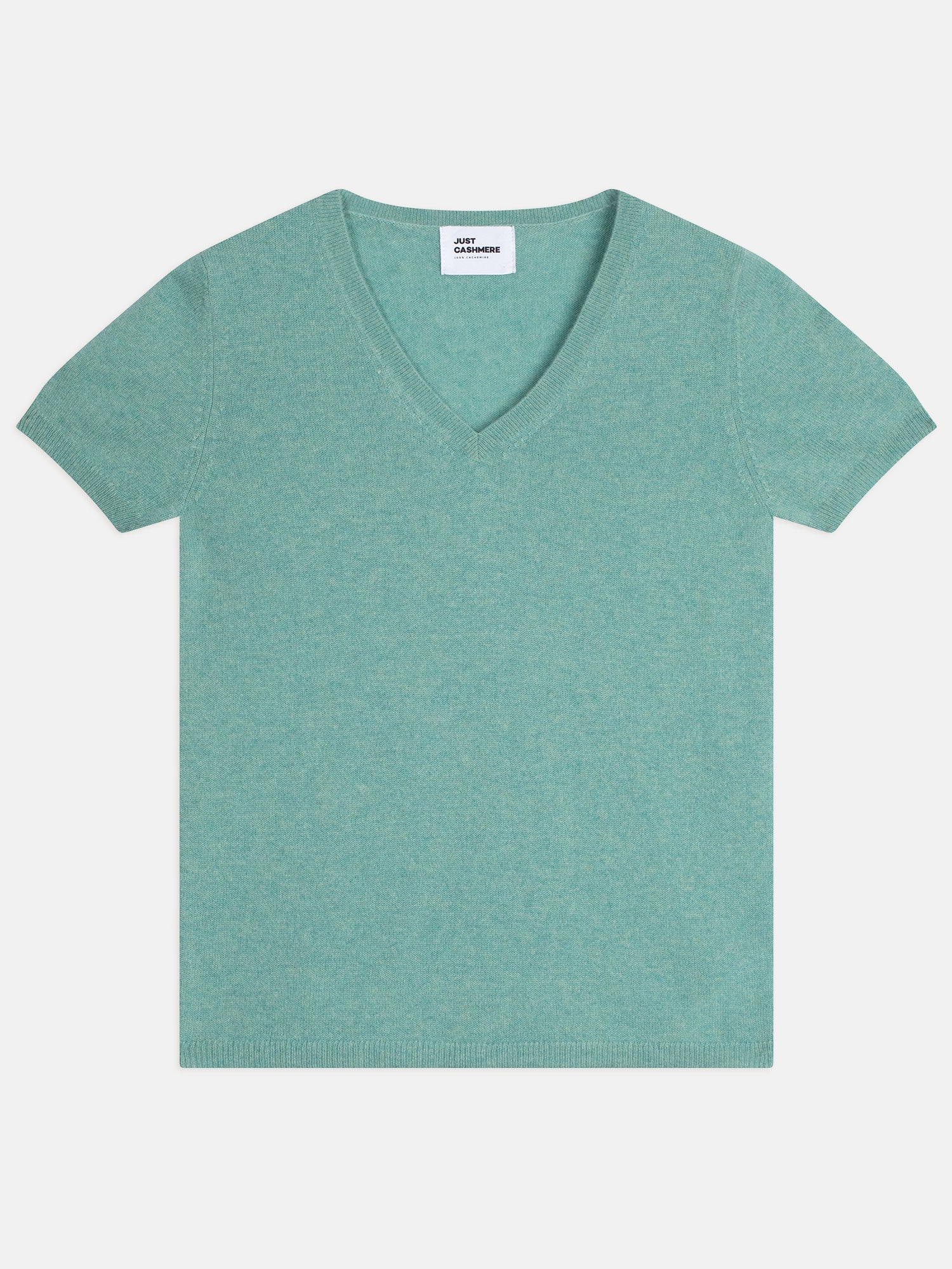 GLAMIS V-neck T-shirt in heather green