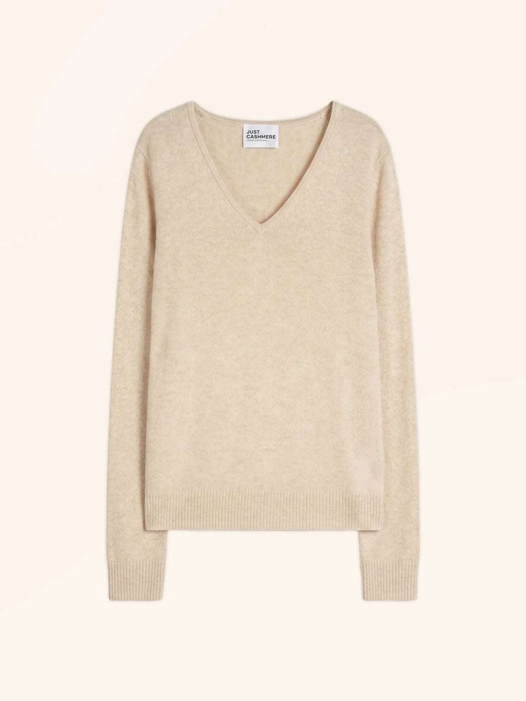 ABBY Pull Col V 4 Fils Avoine