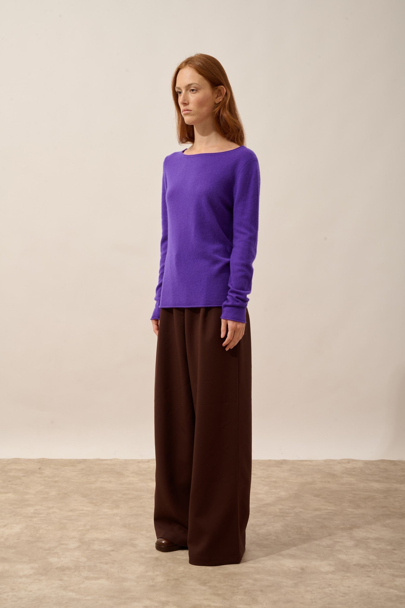 grace pull col bateau gentiane