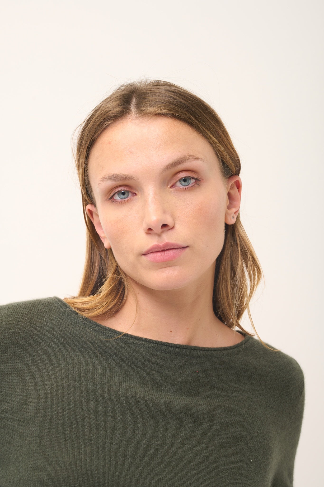 GRACE pull col bateau kaki