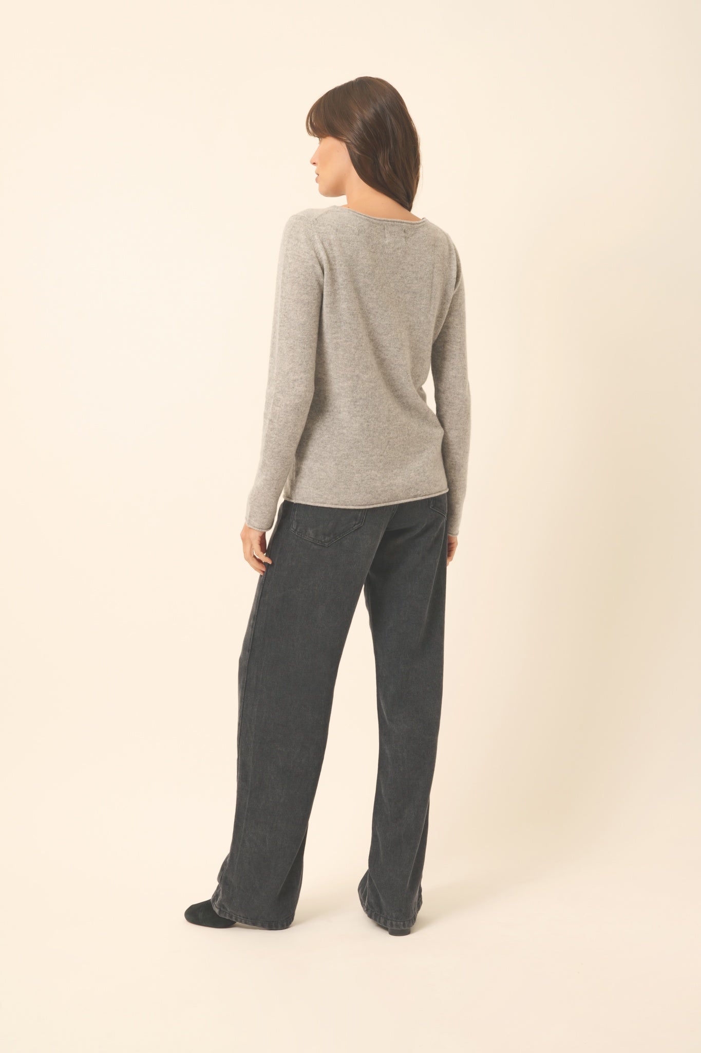 GRACE pull col bateau nuage chiné