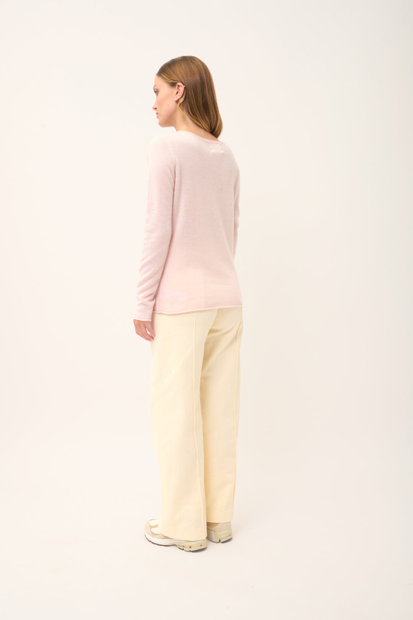 GRACE pull col bateau poudre