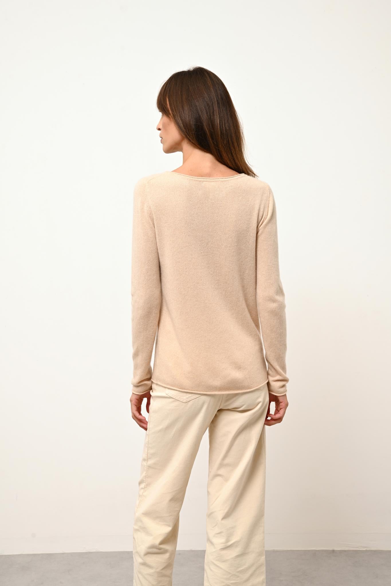 GRACE pull col bateau sable