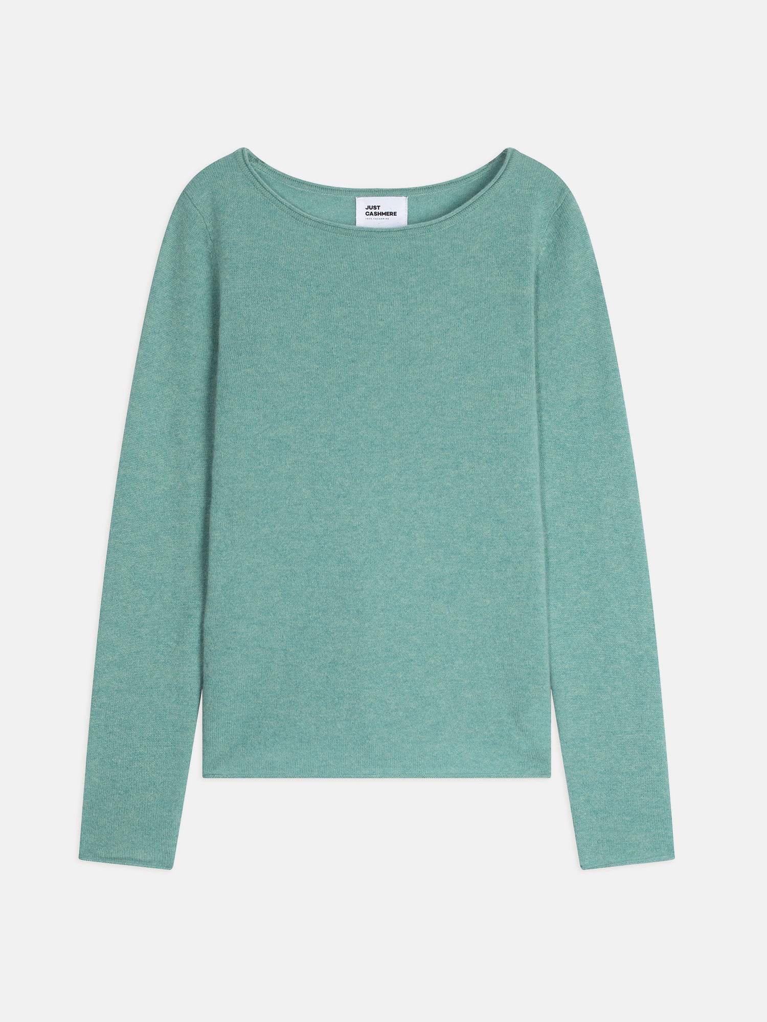 GRACE pull col bateau vert chiné