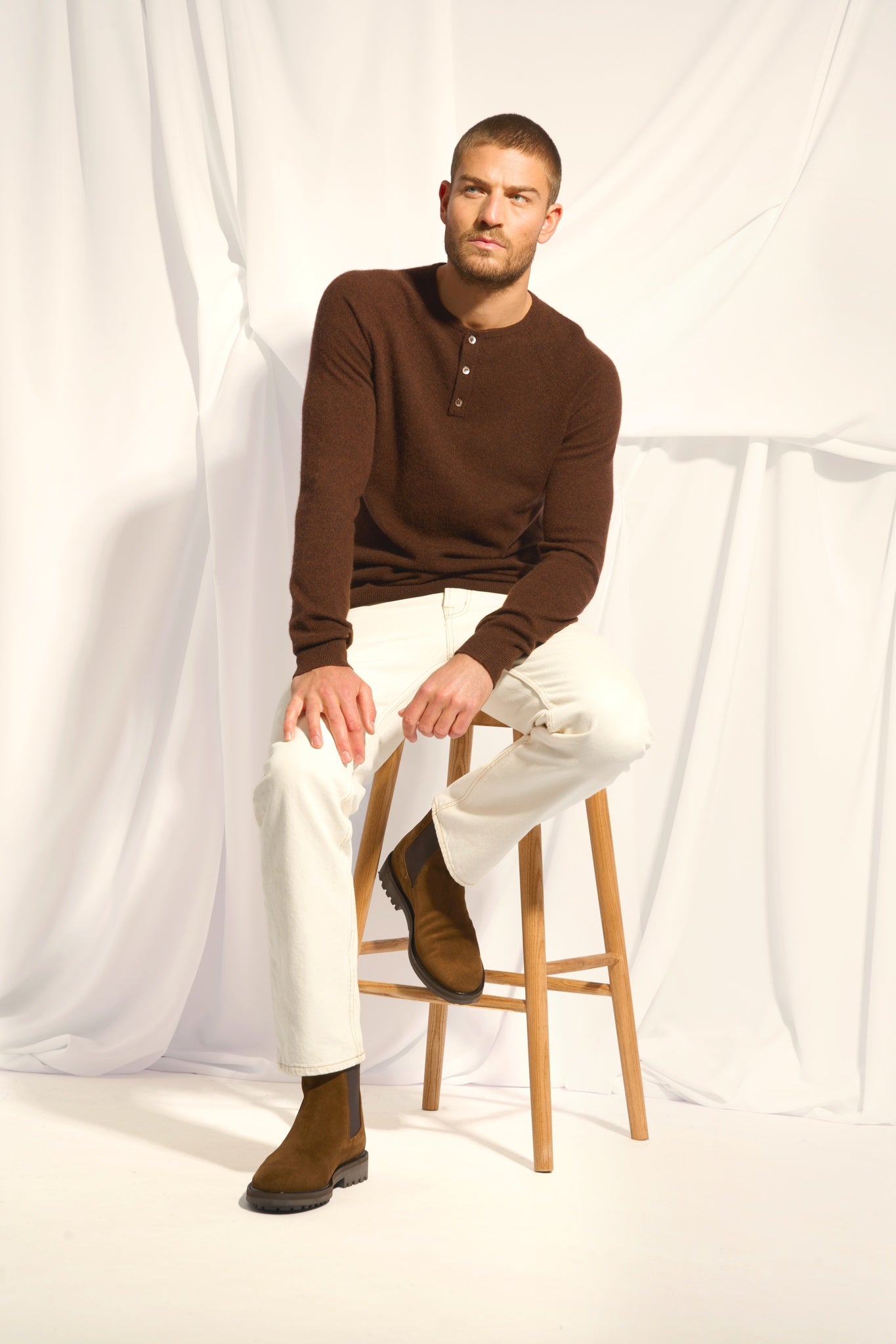 GUZMAN pull col tunisien café