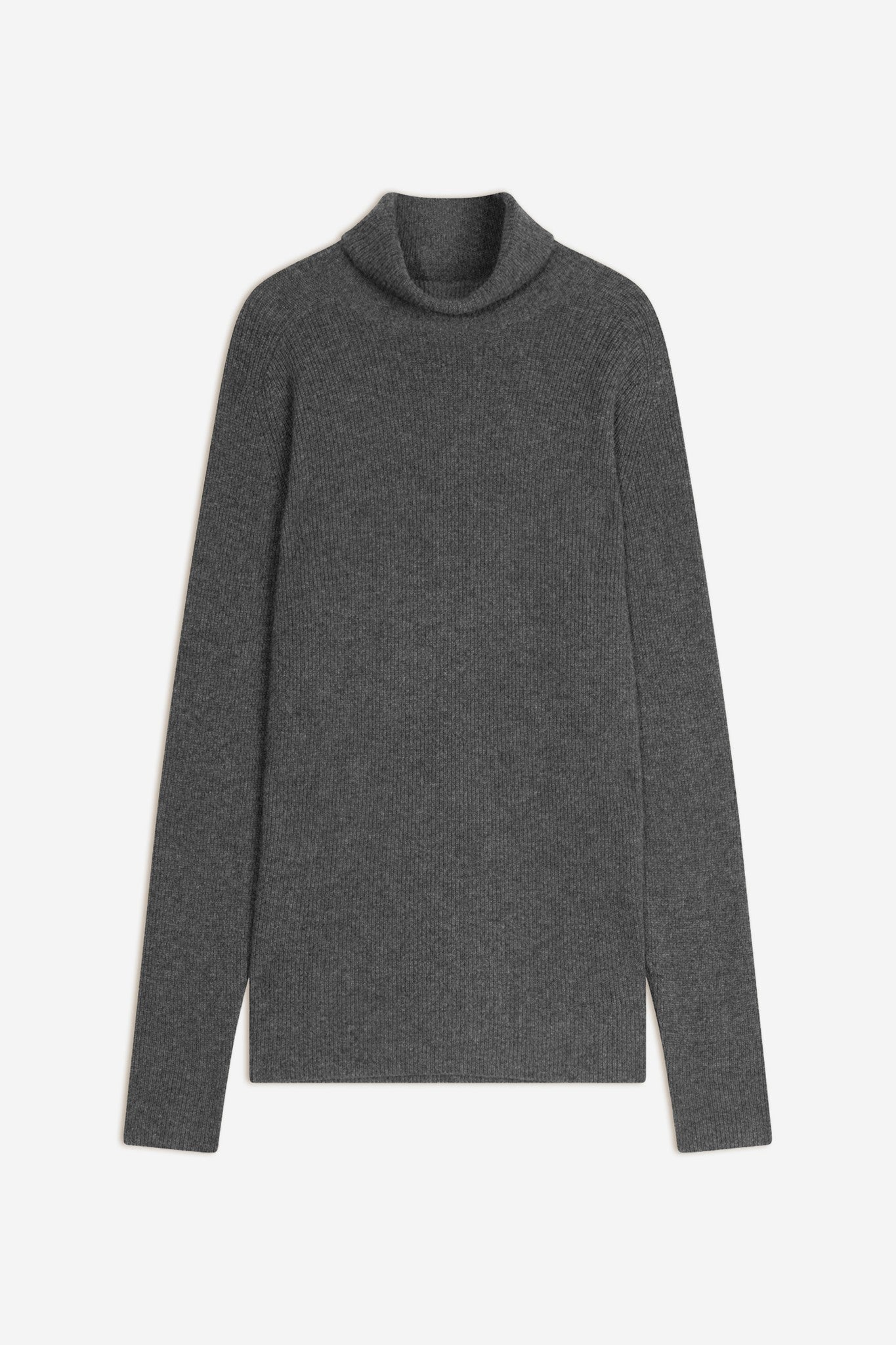 gyalwa pull col roulé anthracite chiné