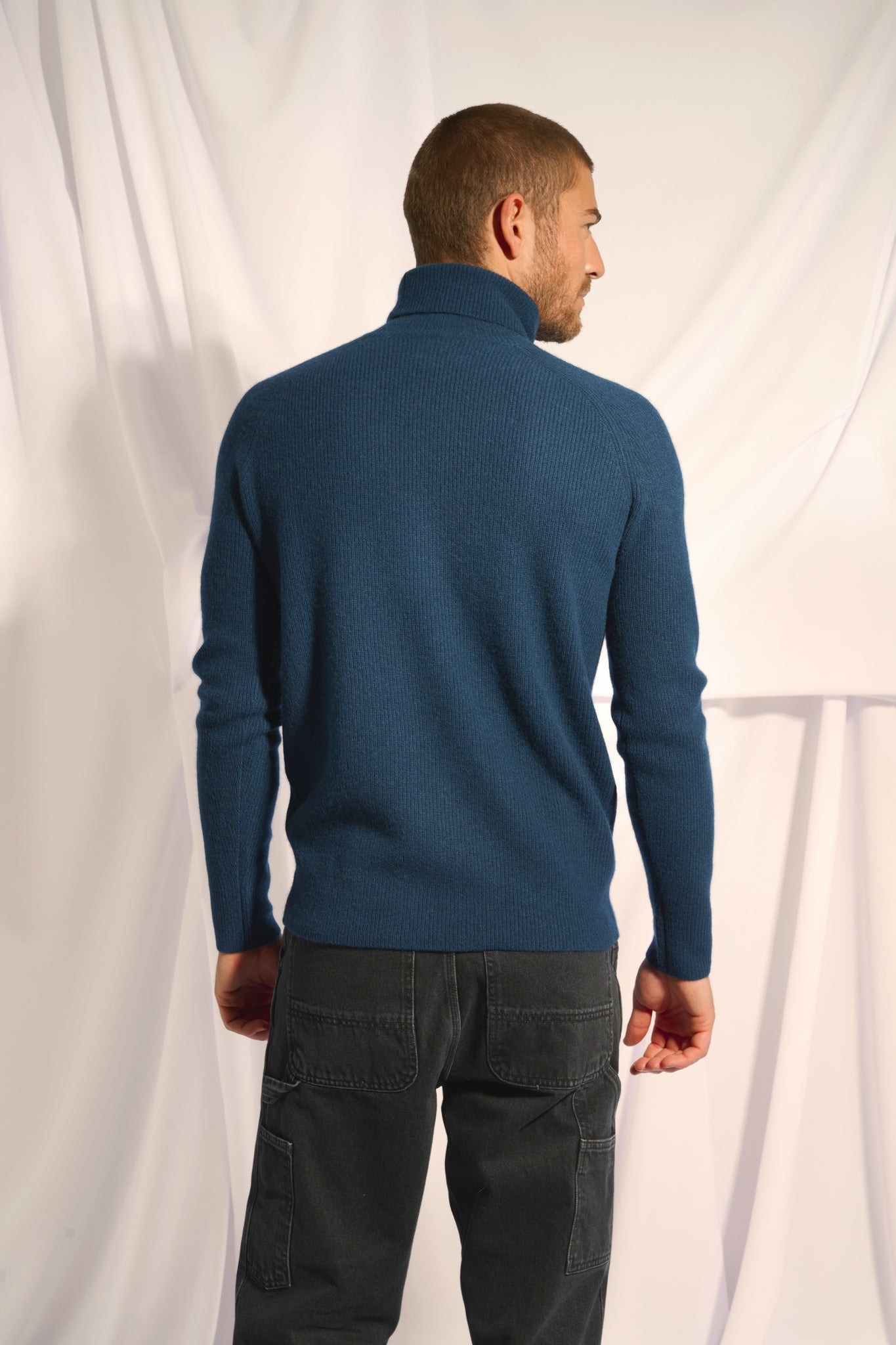 GYALWA turtleneck sweater petrol blue