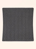 HAN Housse de Coussin 4 Fils Anthracite Chiné