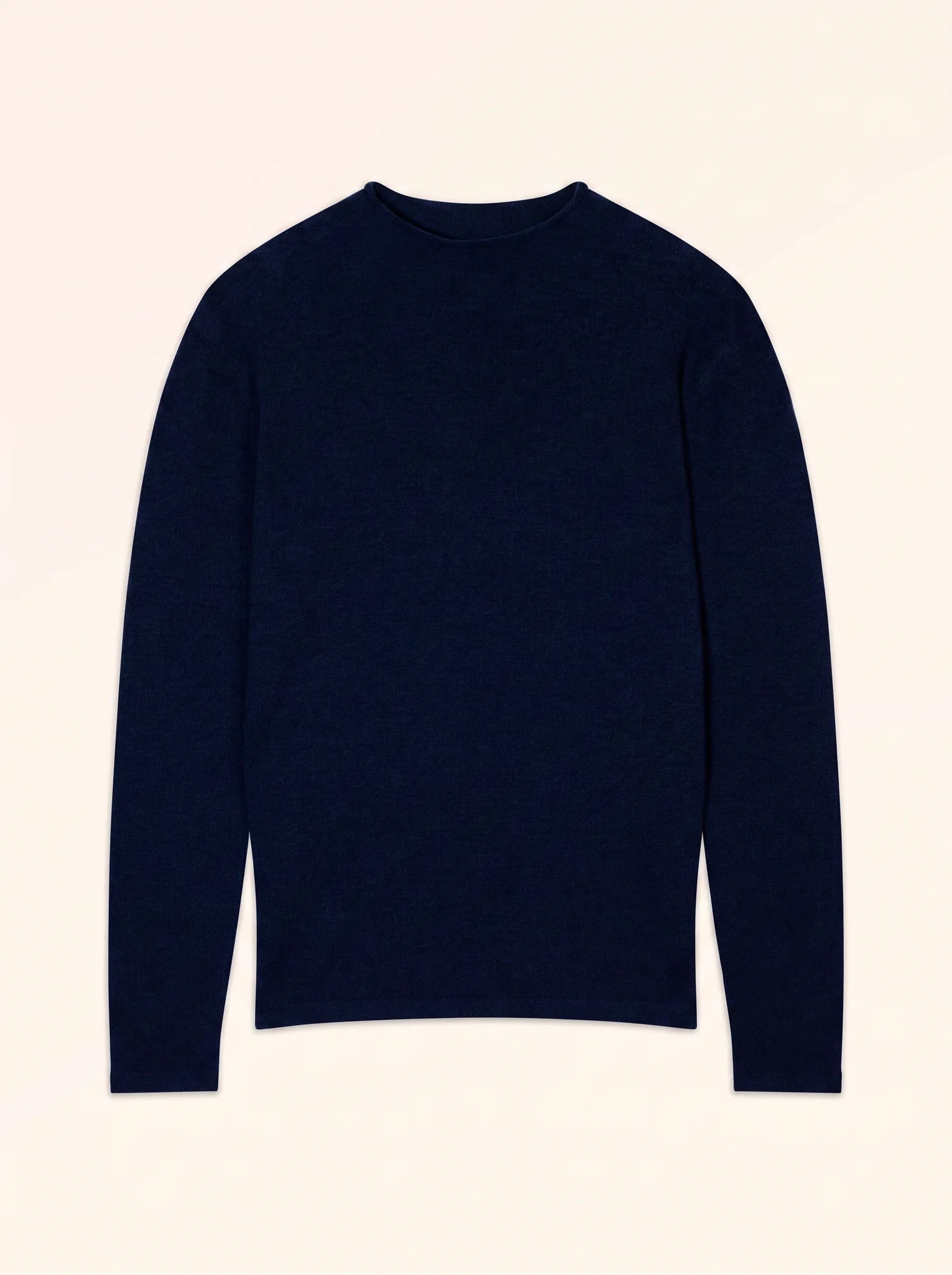 Pull Col Montant Bleu Marine
