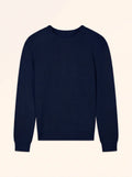 VERONICA Pull Col Rond 4 Fils Bleu Marine