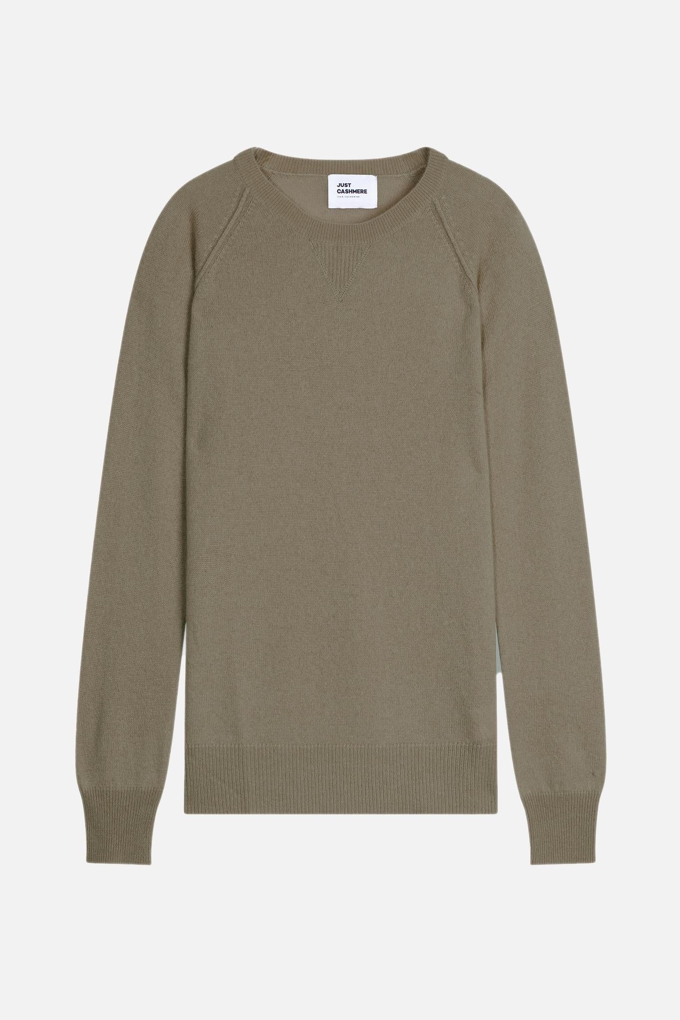 HELEN round-neck army sweater