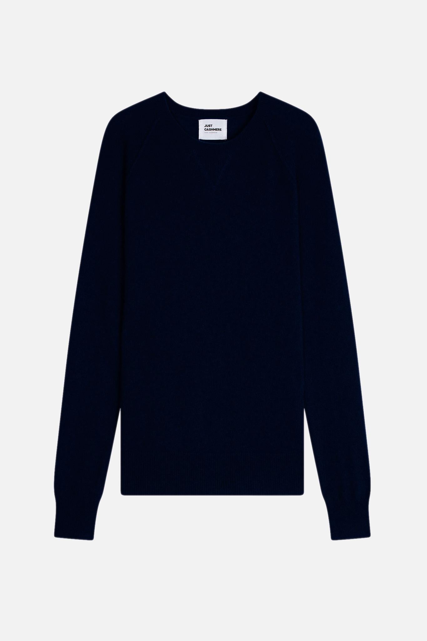 HELEN navy round-neck sweater