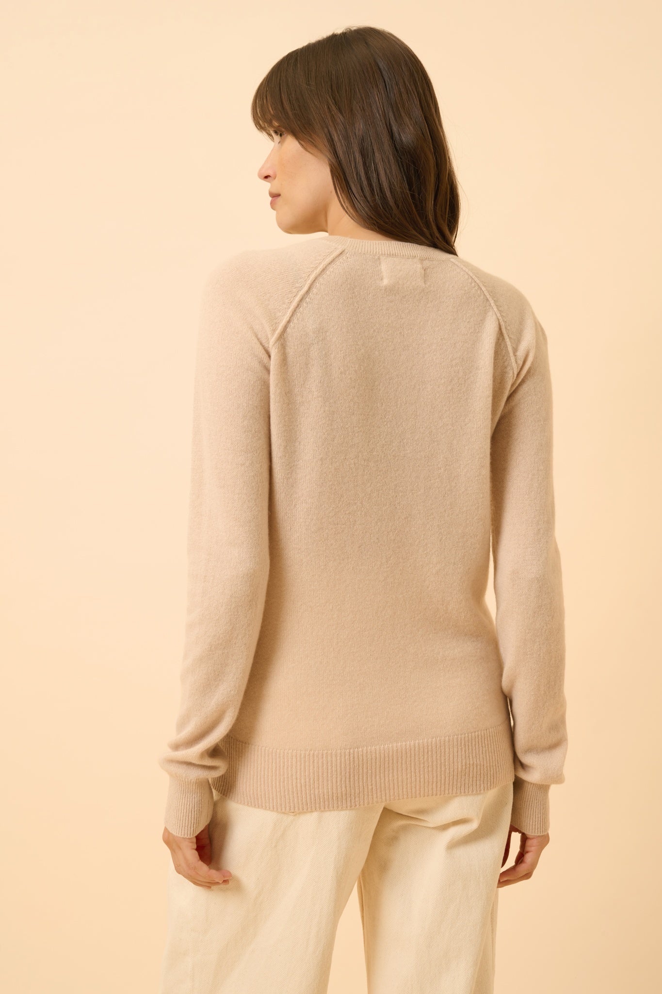 HELEN round-neck sweater nude