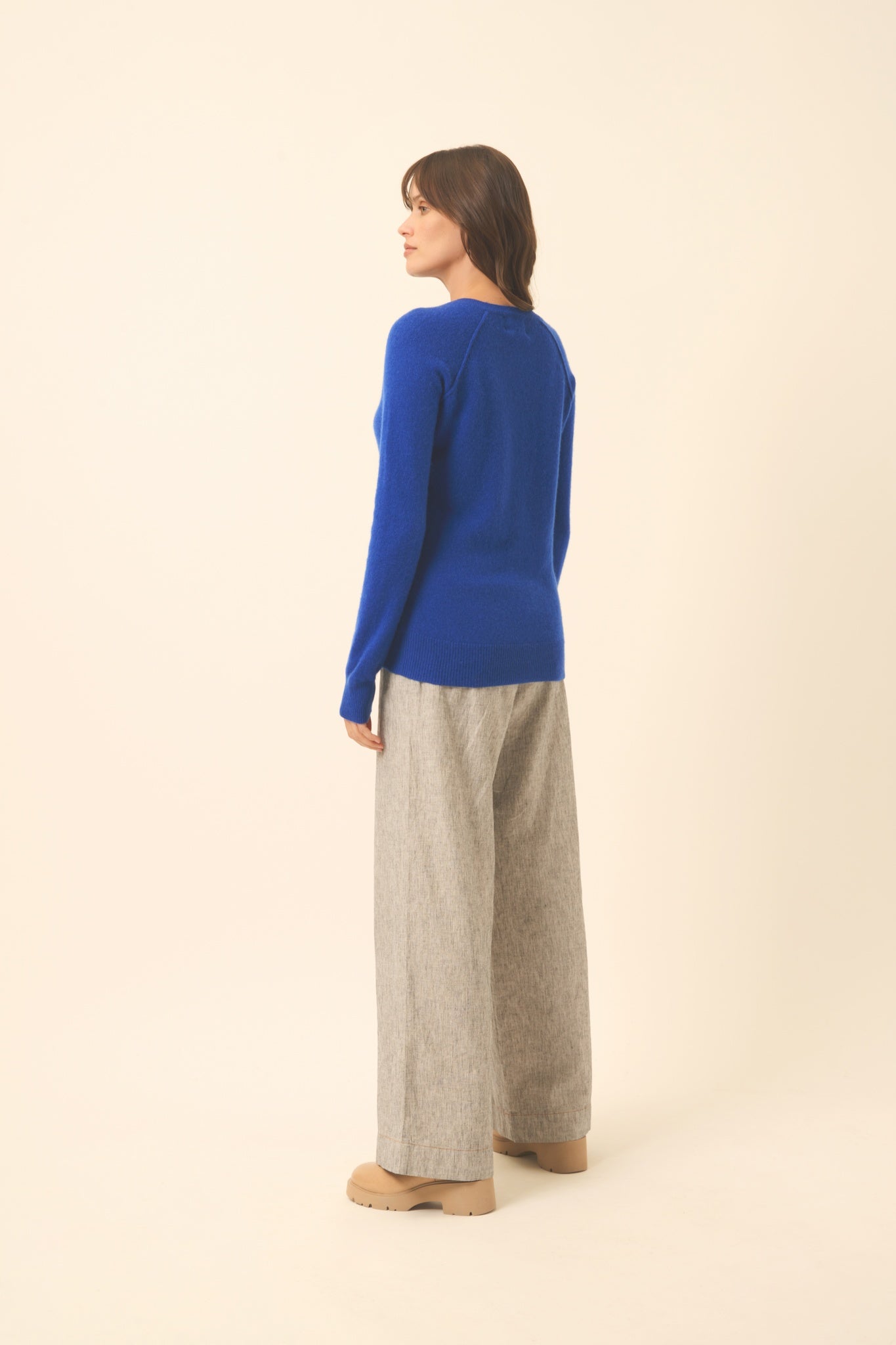 HELEN pull col rond outremer