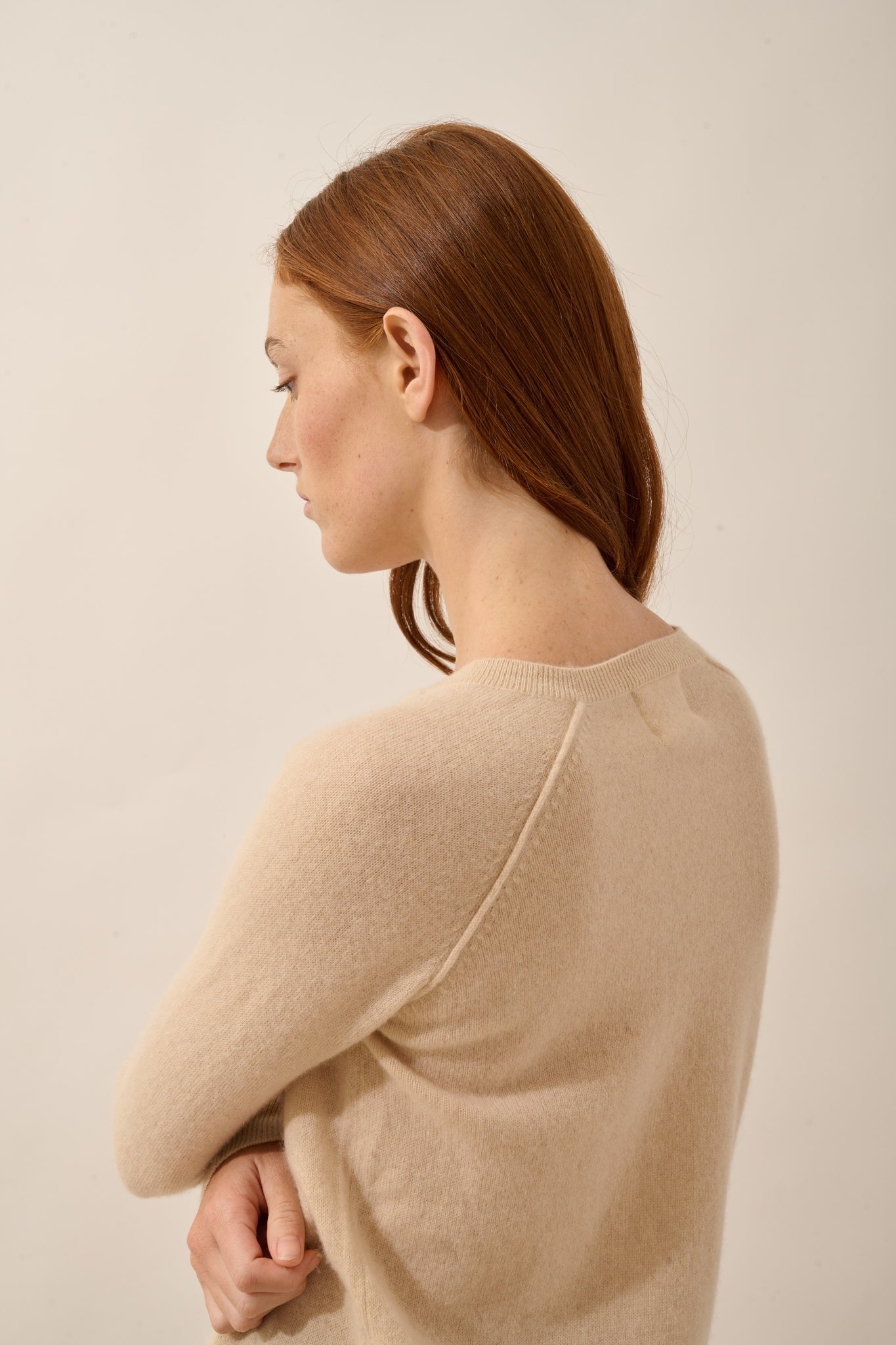 HELEN pull col rond sable