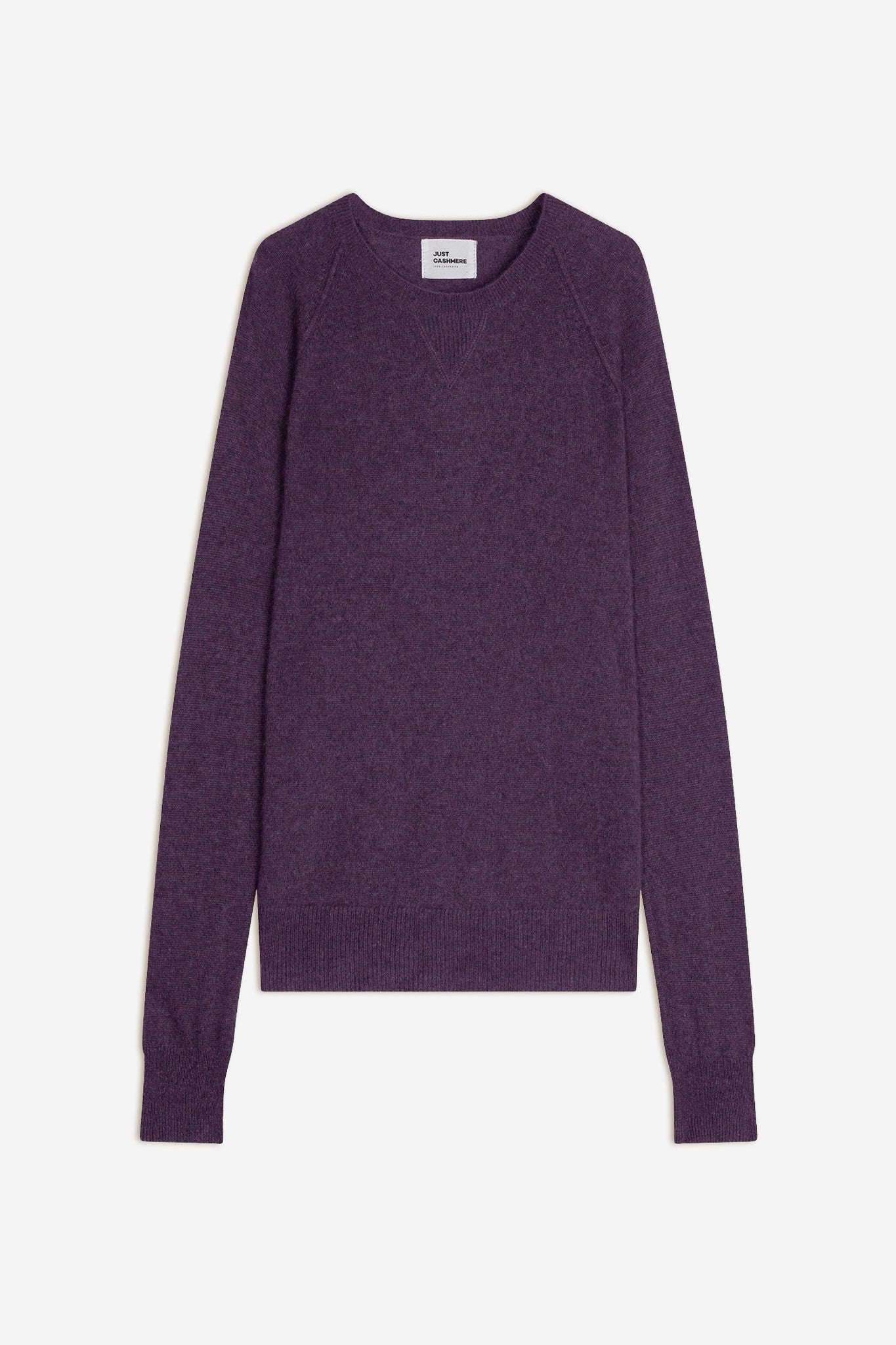 helen pull col rond violet chiné