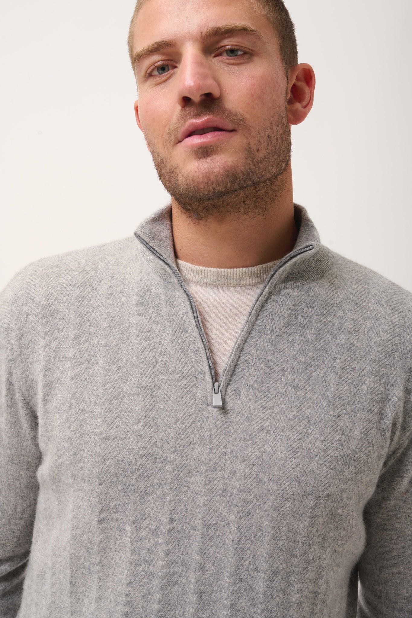 HILMIR cloudy trucker-neck sweater