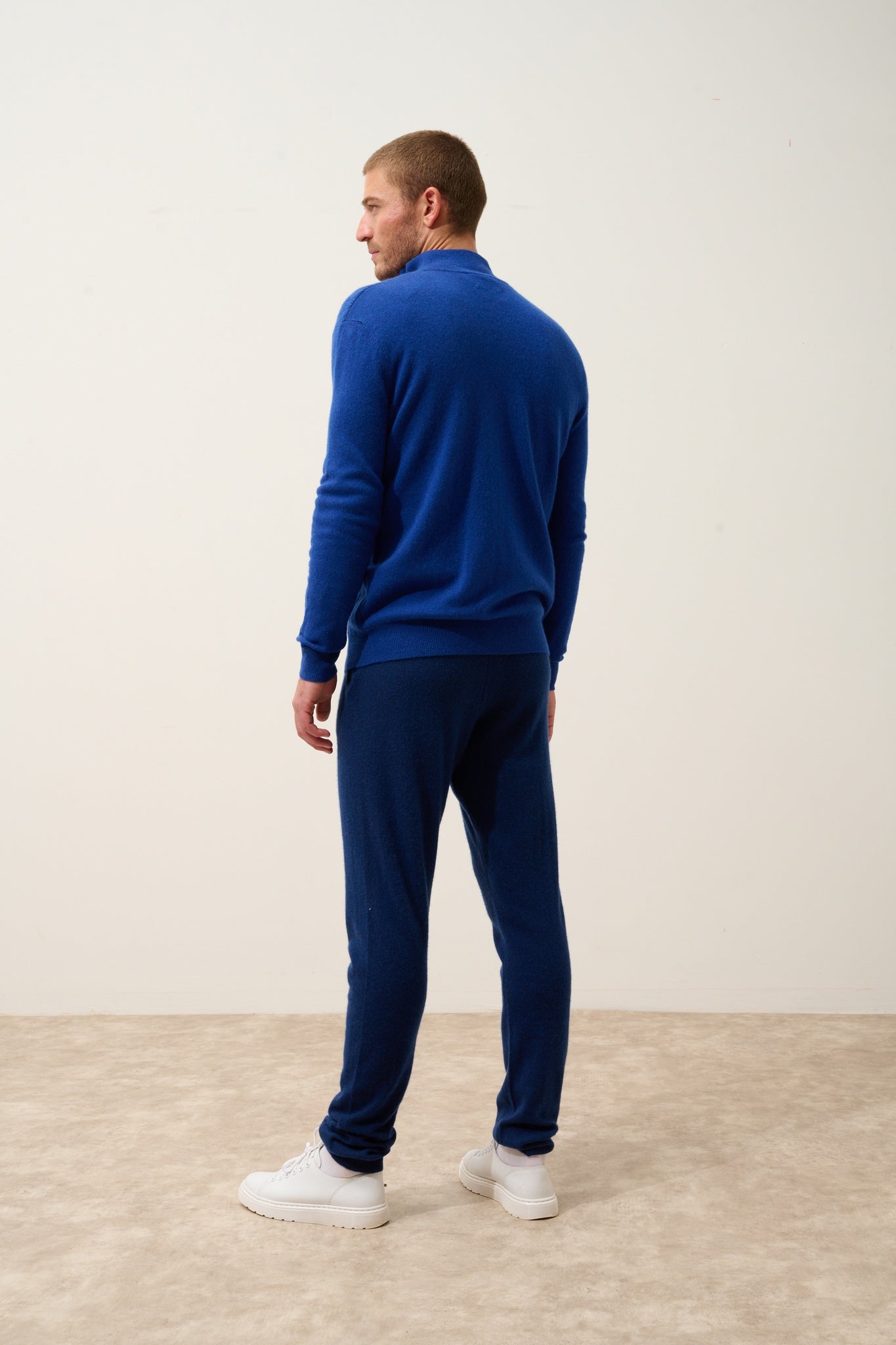 HILMIR ultramarine trucker-neck pullover