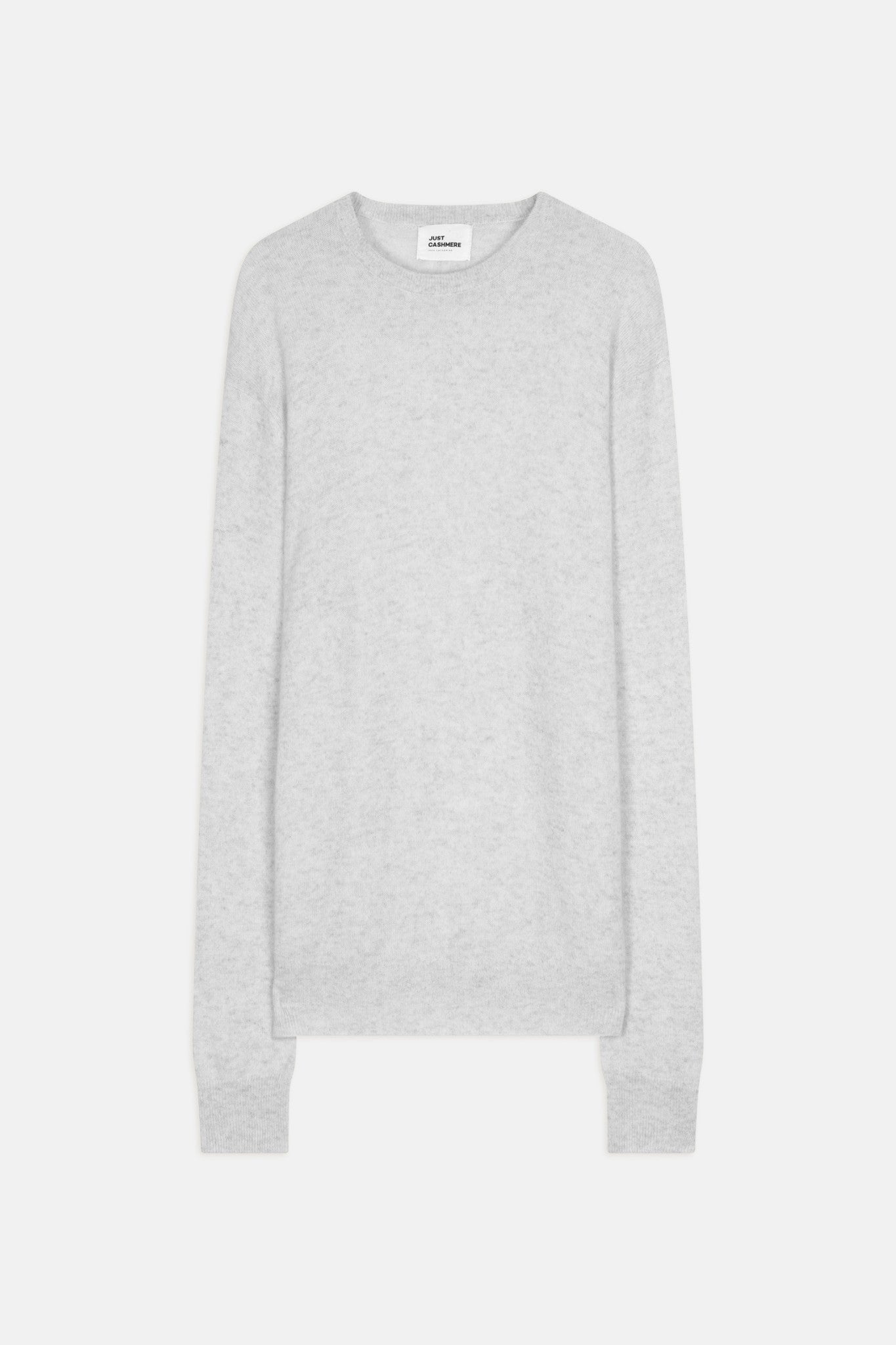 howard pull col rond gris perle chiné