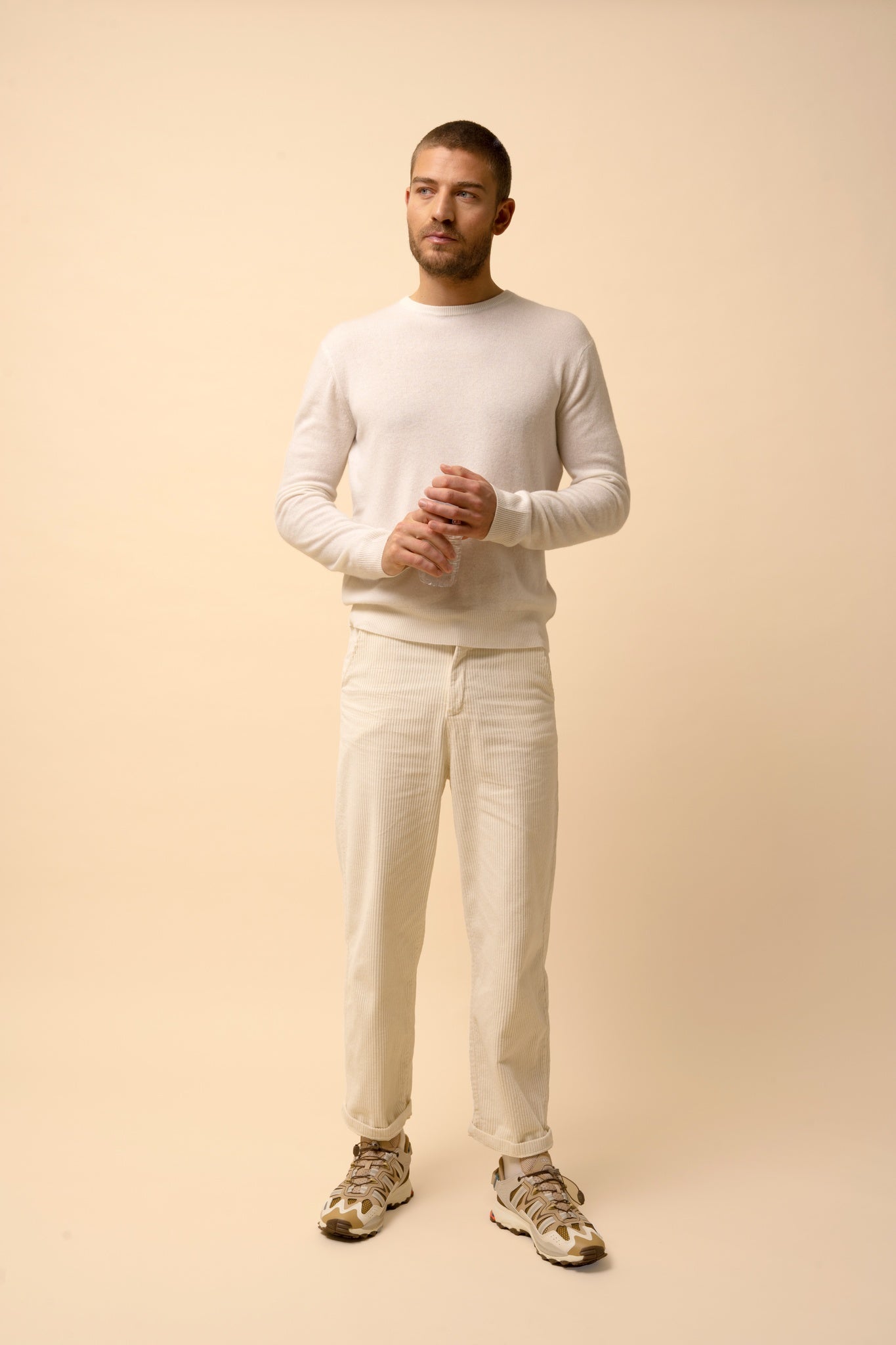 HOWARD pull col rond ivoire