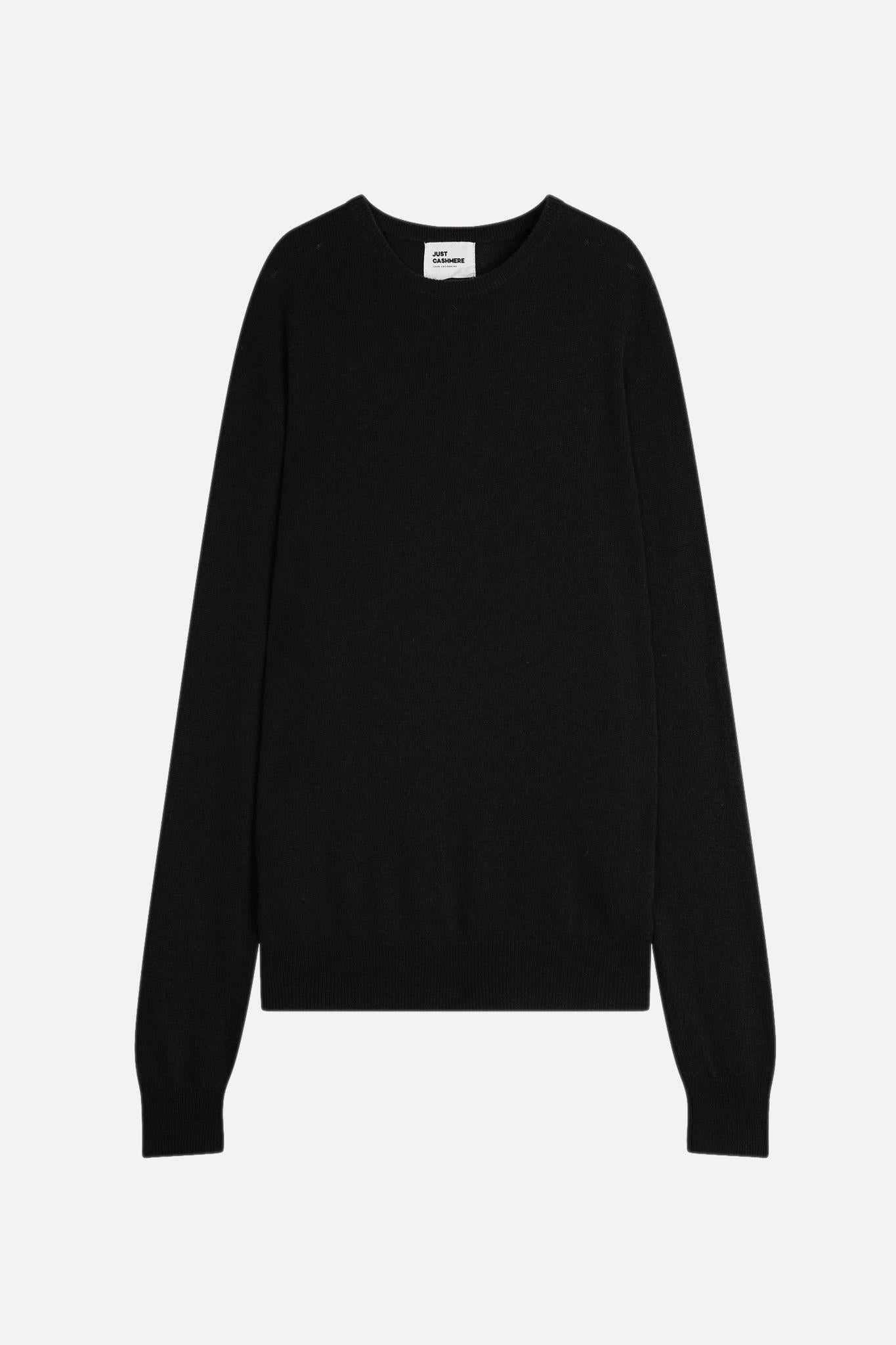 HOWARD pull col rond noir