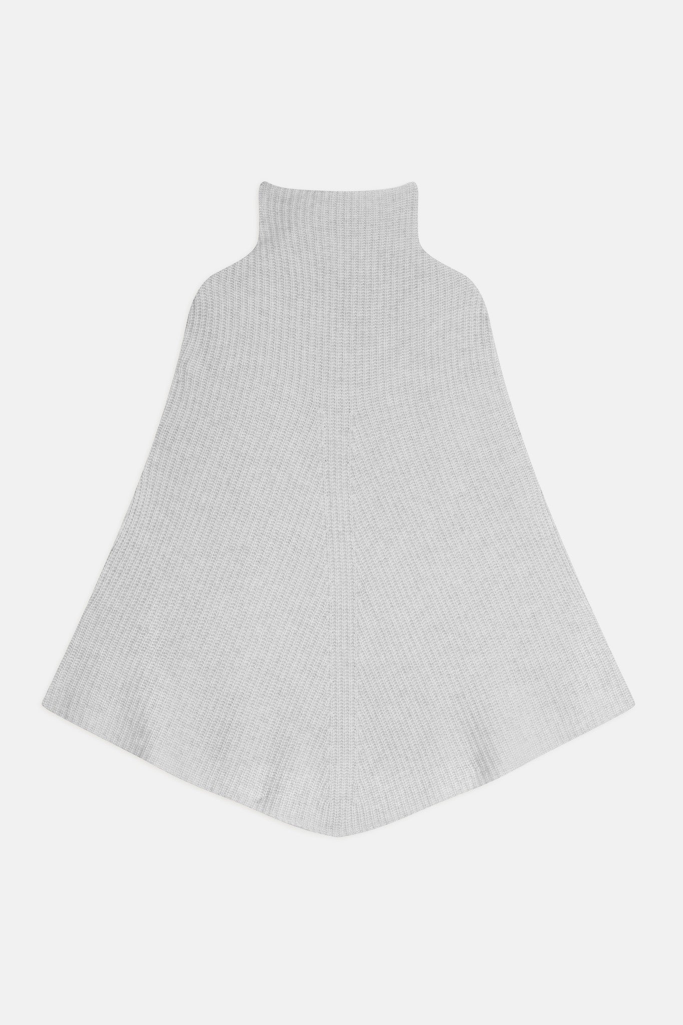 huaraz cape col montant gris perle chiné