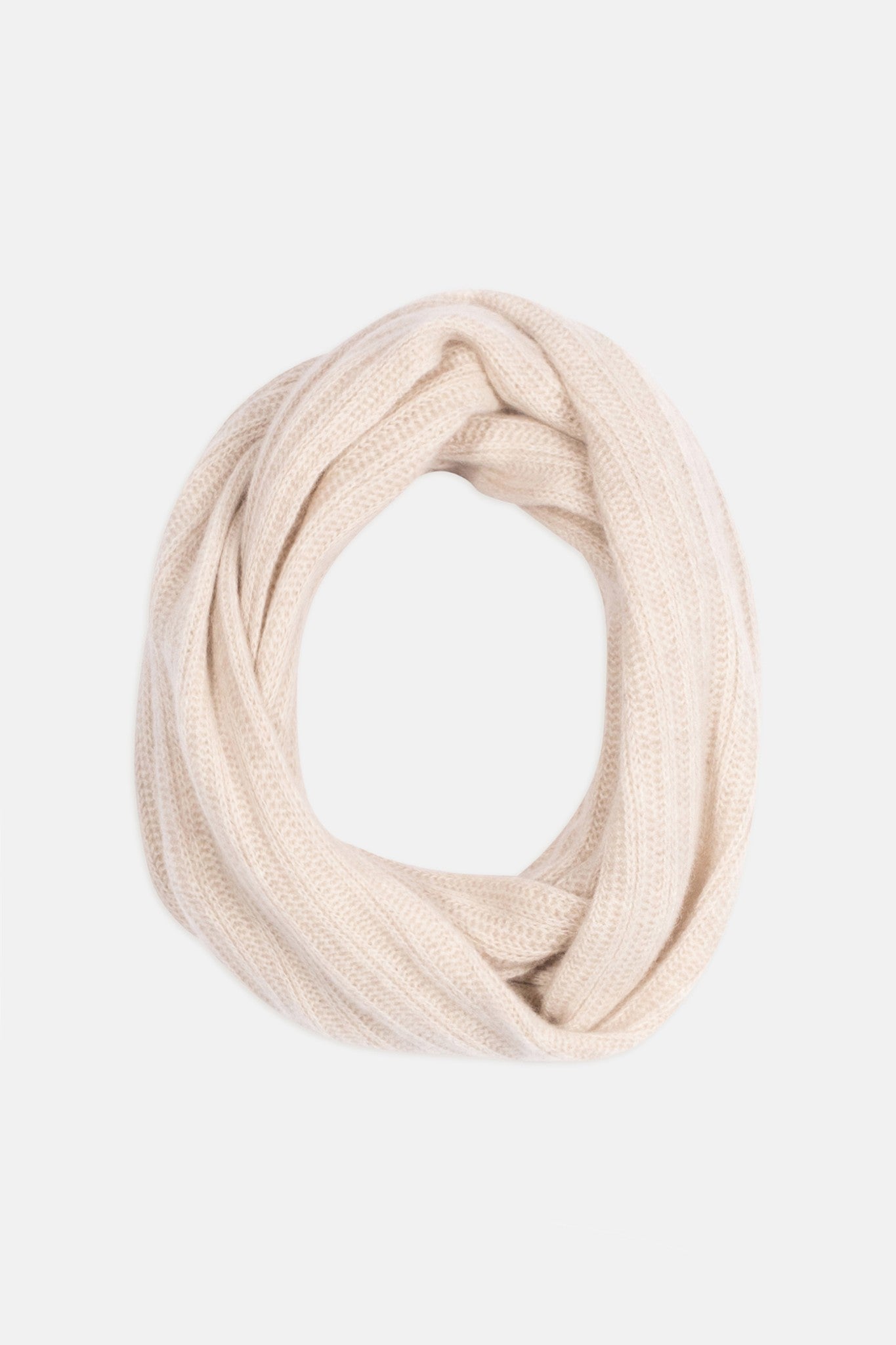 hutton tour de cou 4 fils beige chiné