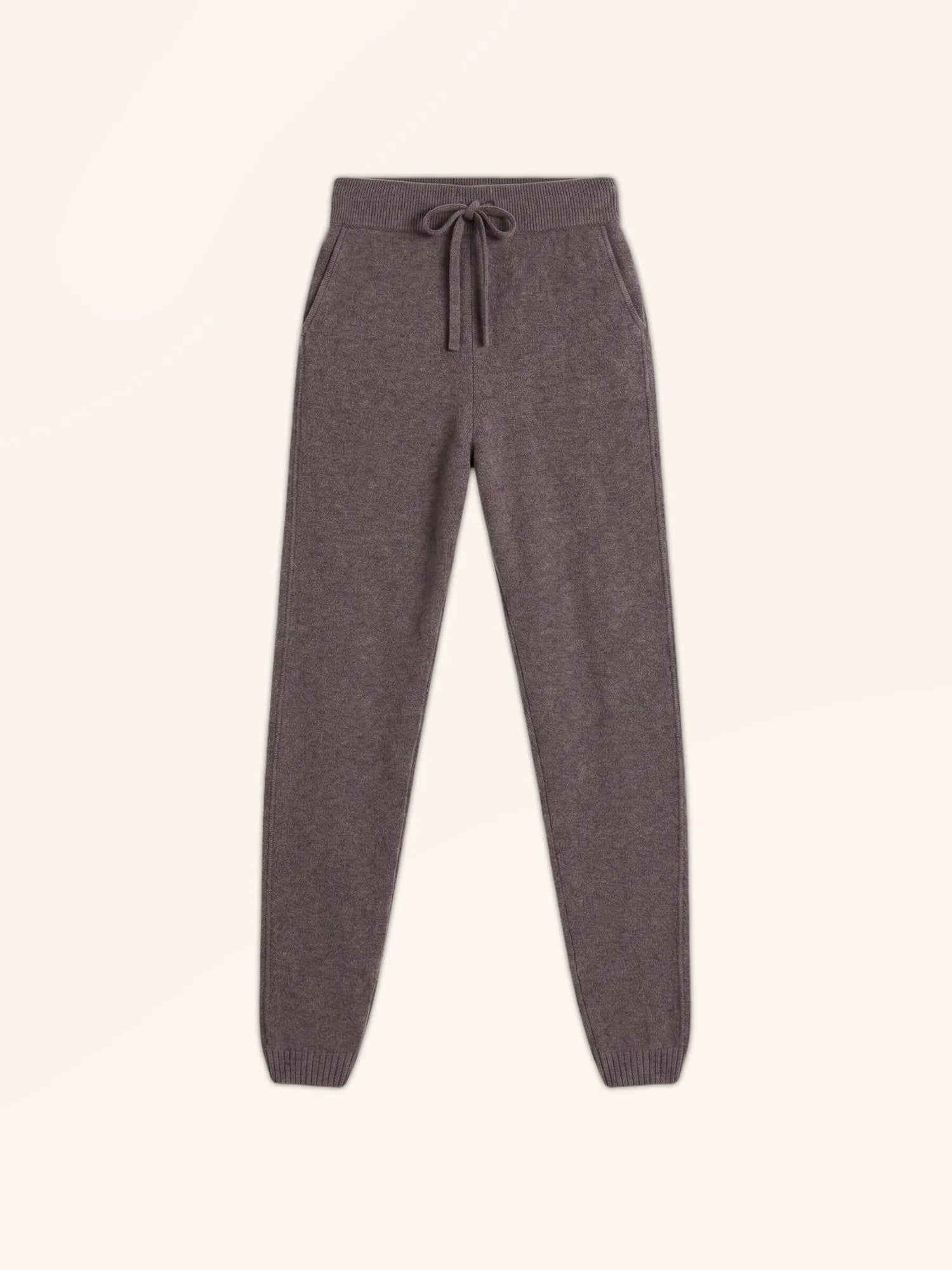 KIRAUNA Jogging 4 Fils Taupe Chiné