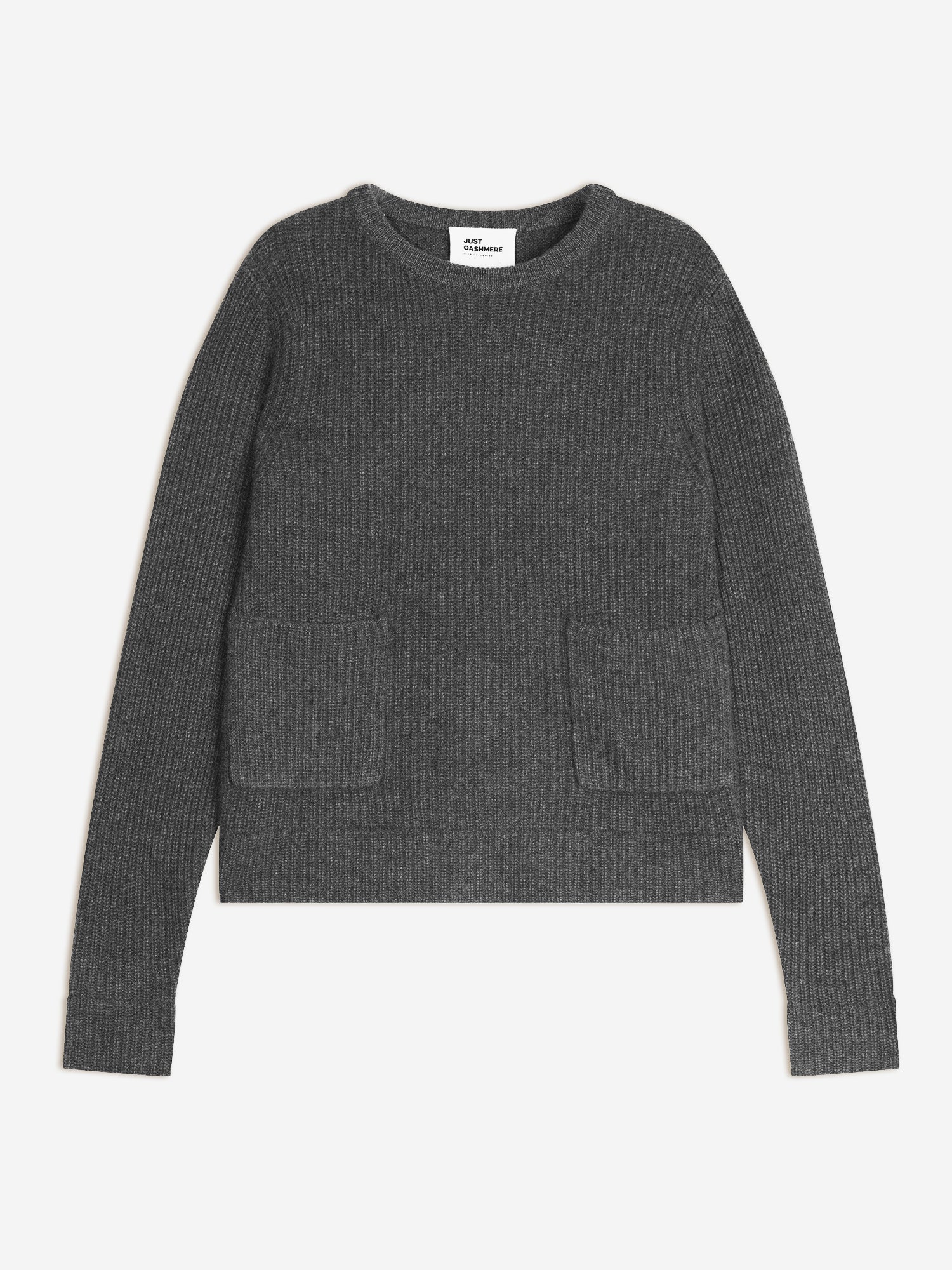 INAYA pull col rond anthracite chiné